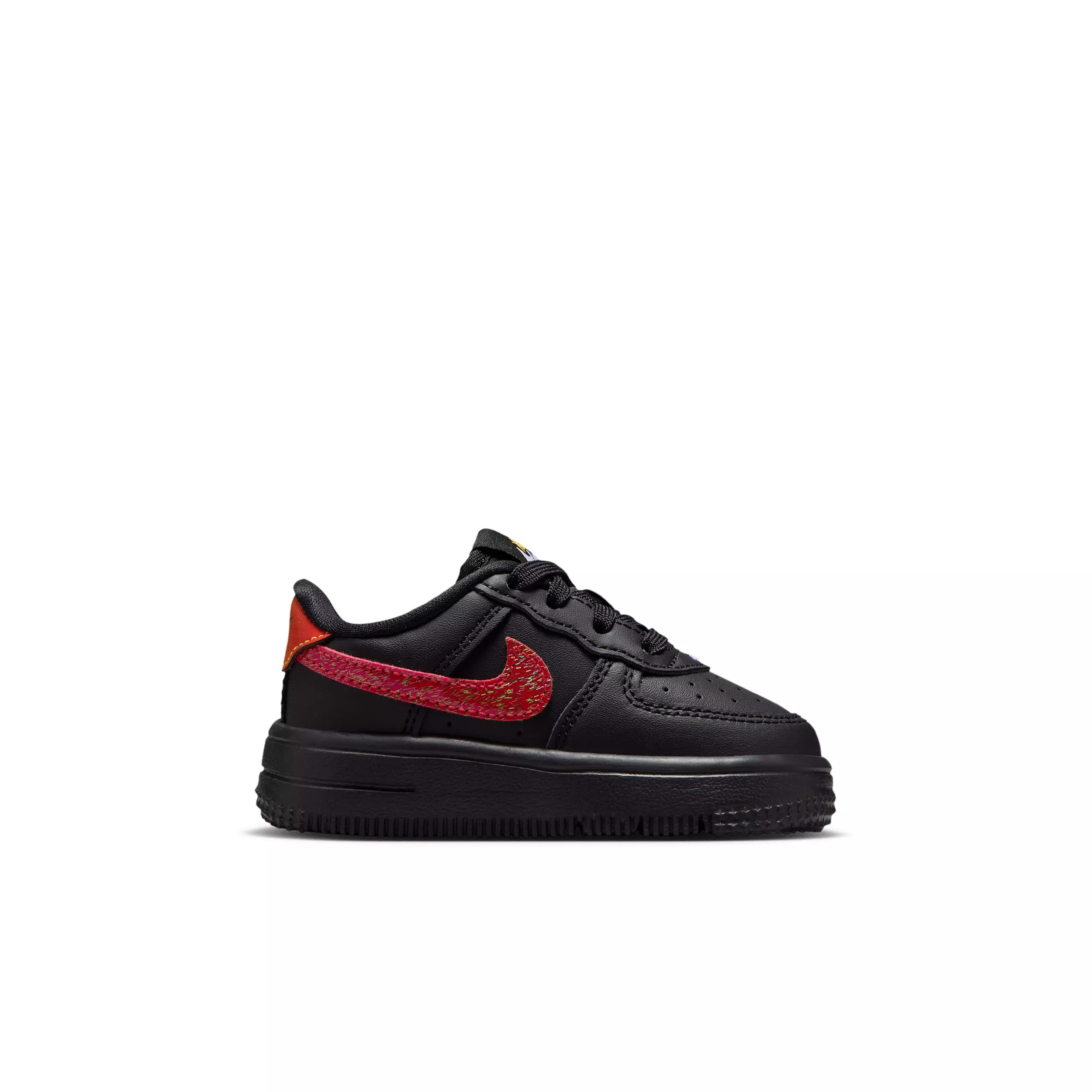 Nike Air Force 1 "Black/Laser Orange/Picante Red/Action Grape" Infant Boys' Shoe - BLACK/ORANGE/RED/GRAPE
