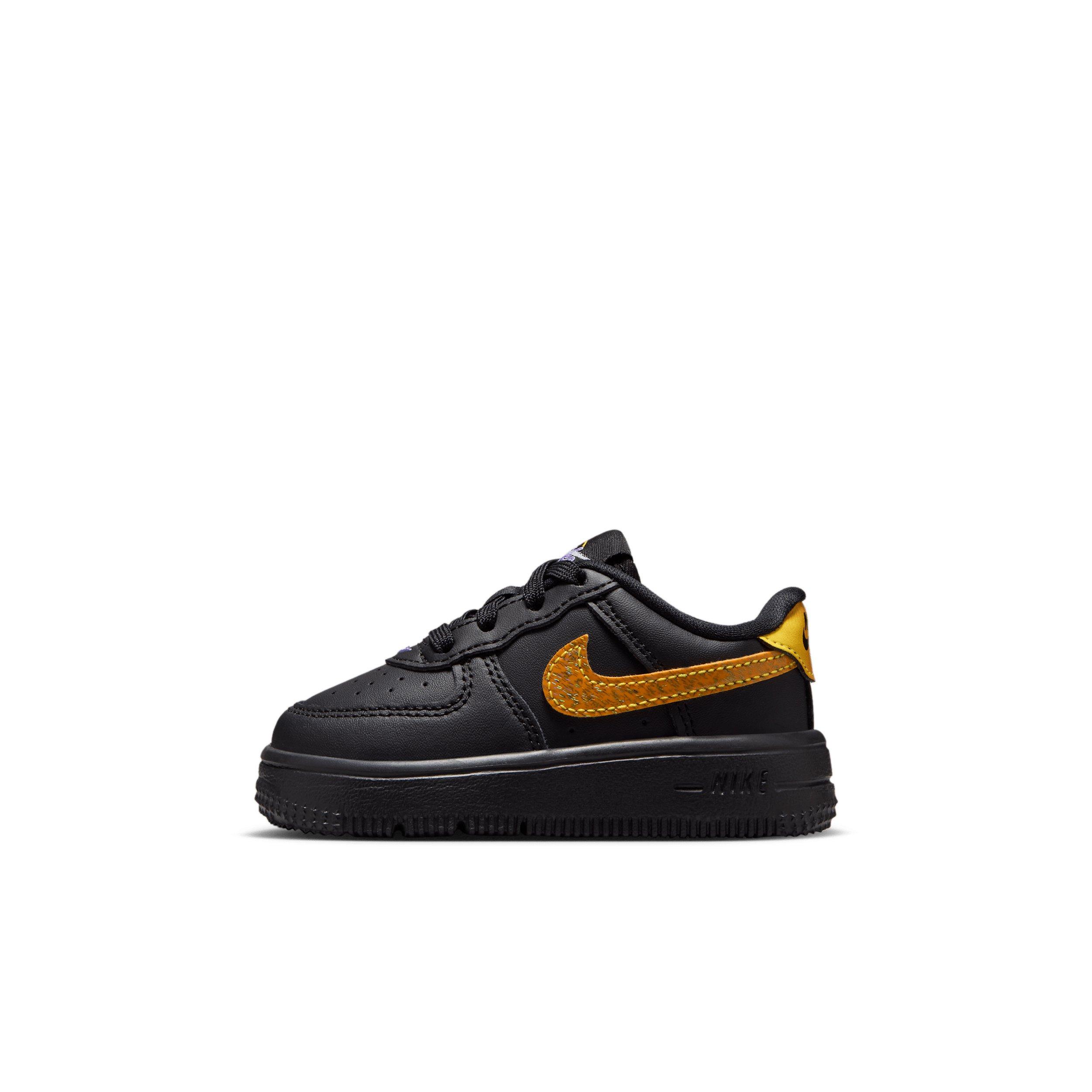 Nike Air Force 1 Infant Boys' "Black/Laser Orange/Picante Red/Action Grape" Shoe