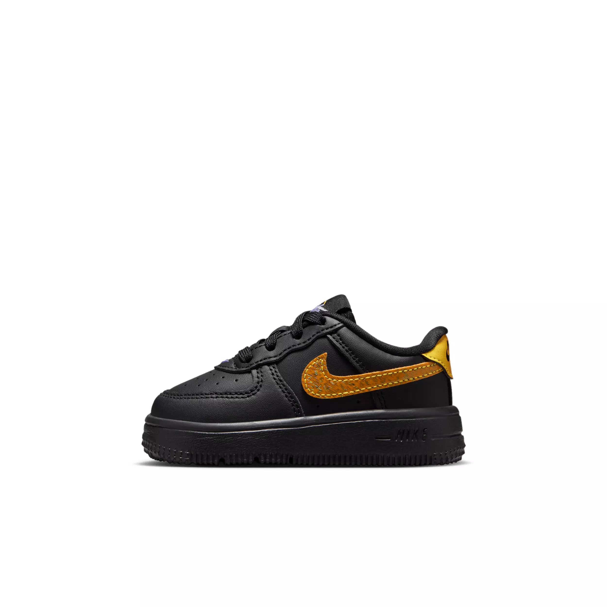 Nike Air Force 1 "Black/Laser Orange/Picante Red/Action Grape" Infant Boys' Shoe - BLACK/ORANGE/RED/GRAPE