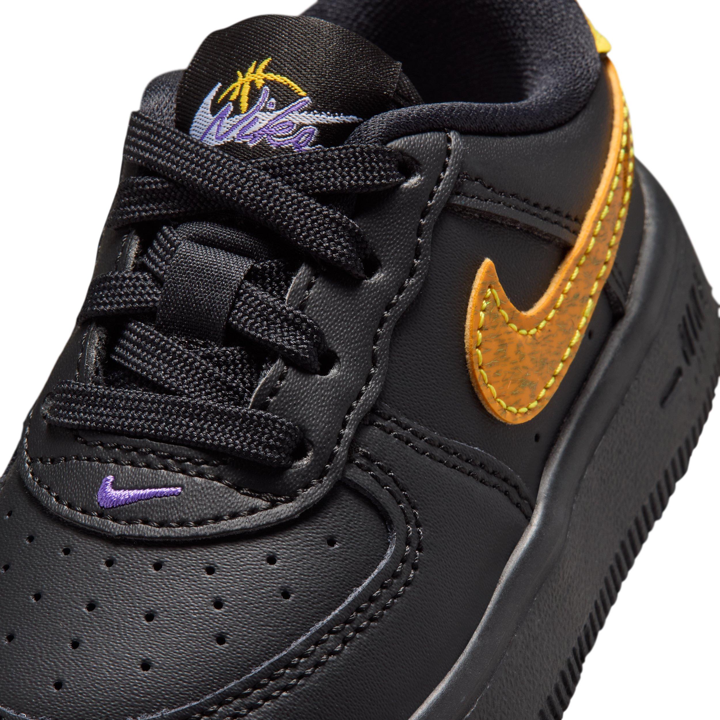 Nike Air Force 1 Infant Boys' "Black/Laser Orange/Picante Red/Action Grape" Shoe