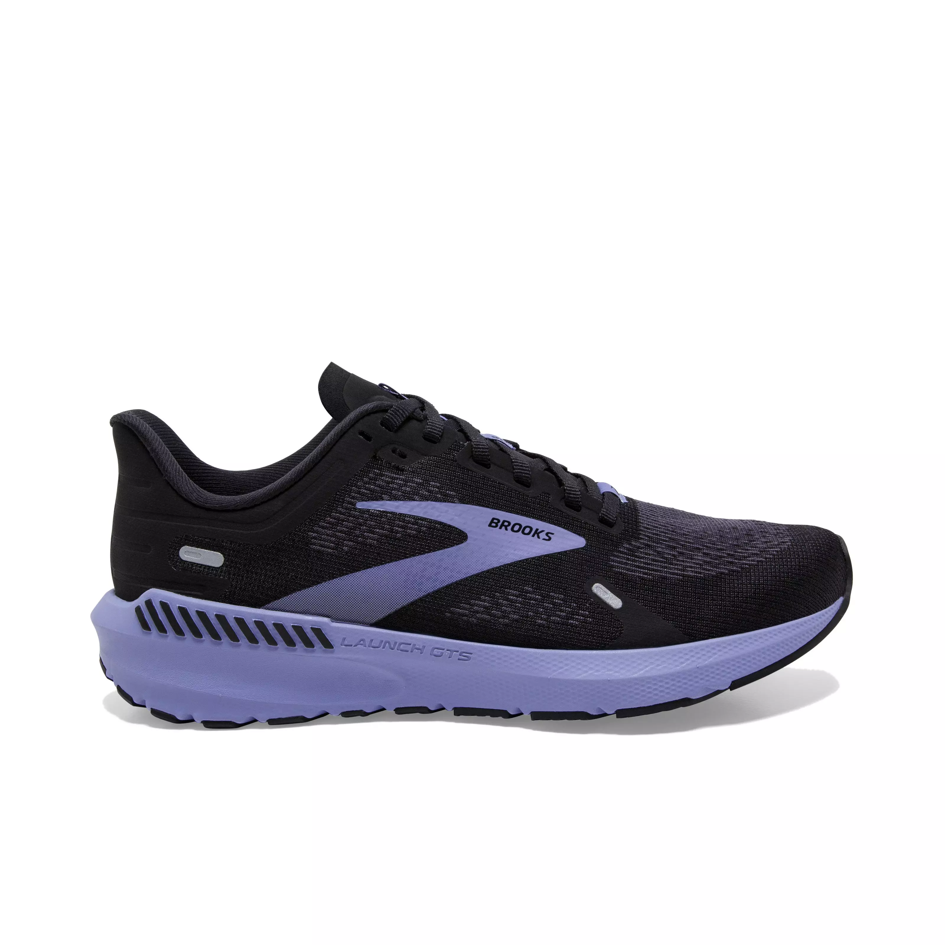 Brooks Launch GTS 9 Black/Ebony/Purple Women's Wide Running Shoe