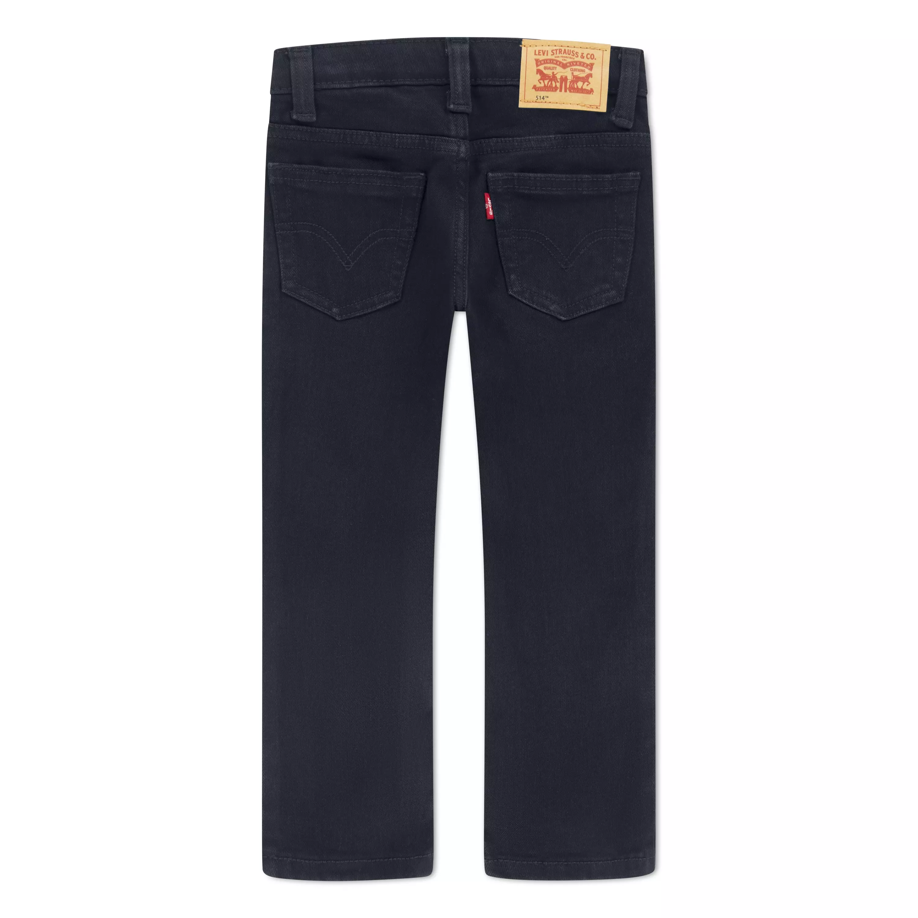 Levi's Little Boys' 514 Straight Fit Wash Denim Jeans - Black - BLACK