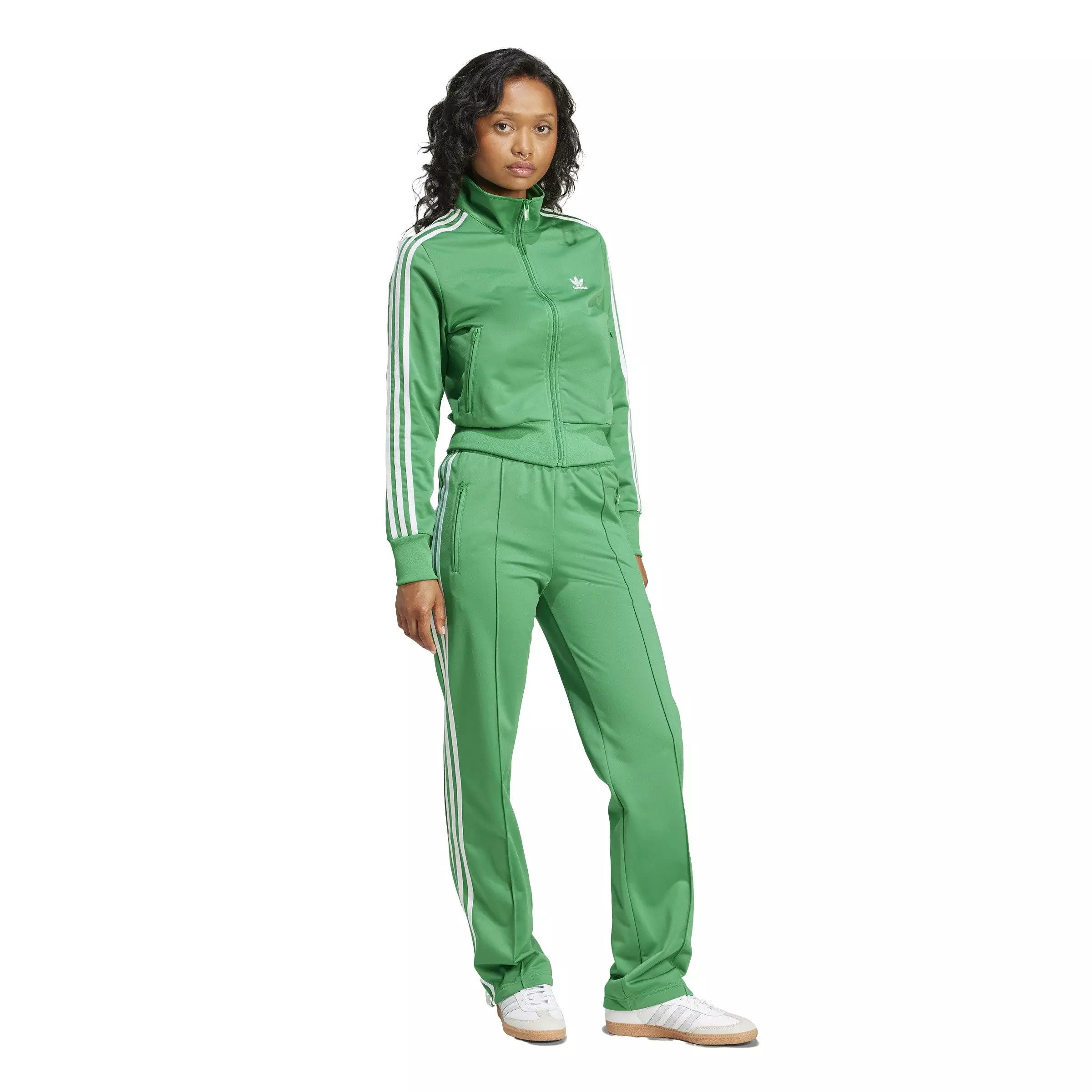 adidas Originals Women's Adicolor Classics Firebird Tracksuit Pants -Green - GREEN