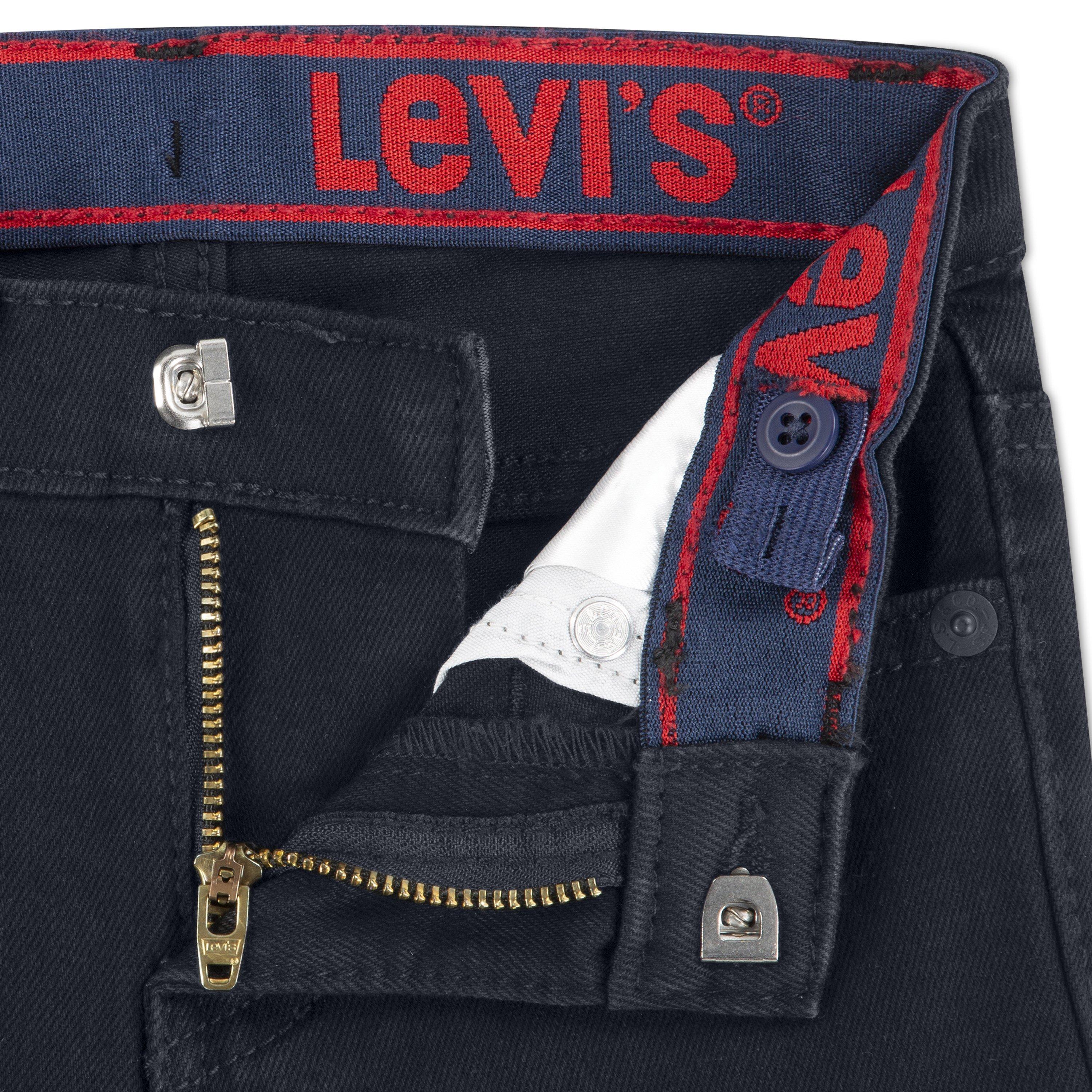 Levi's 514 Straight Fit Big Boys' Black Wash Denim Jeans