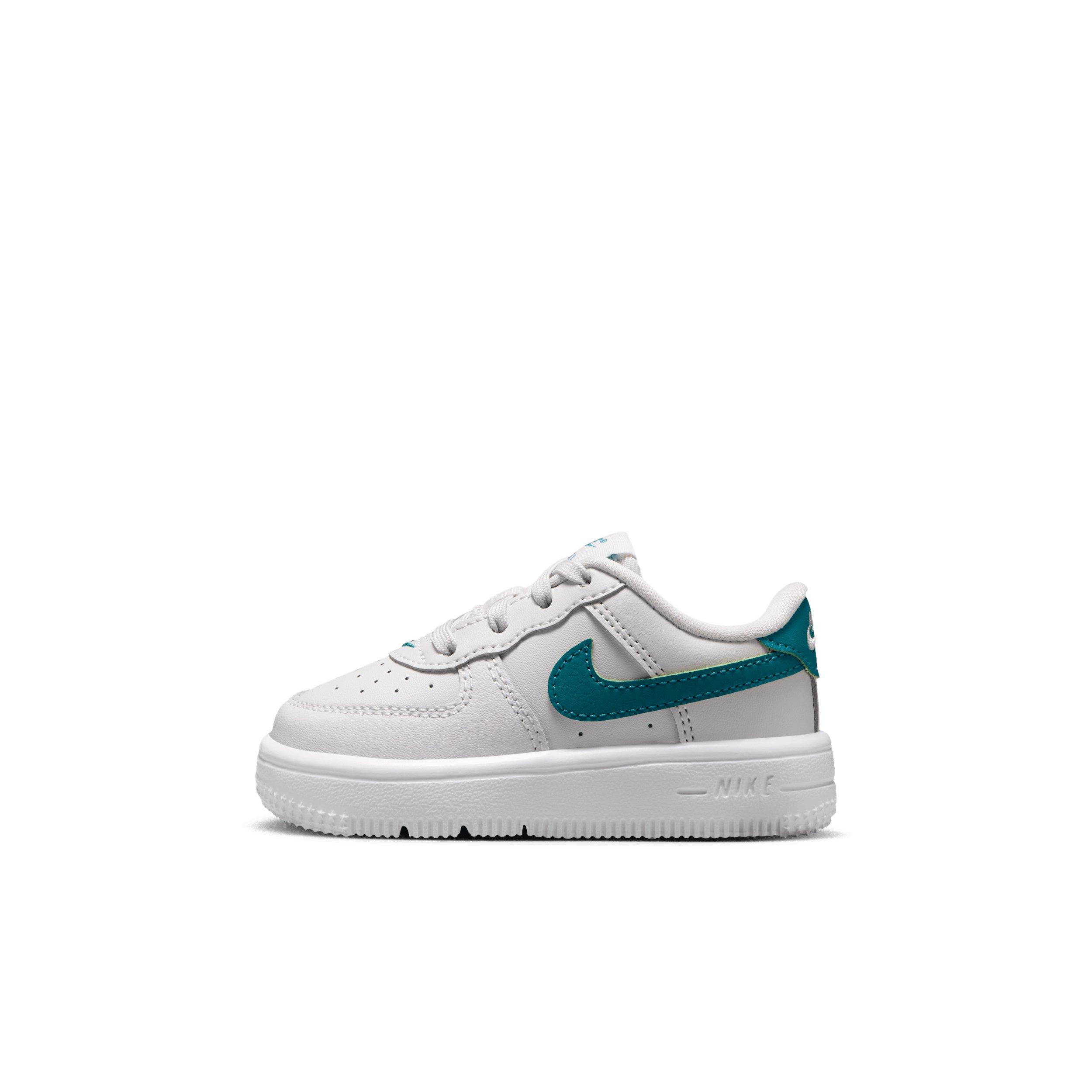 Nike Air Force 1 Infant Boys' "Sail/Sesame/Bleached Turquoise/Multi-Color" Shoe