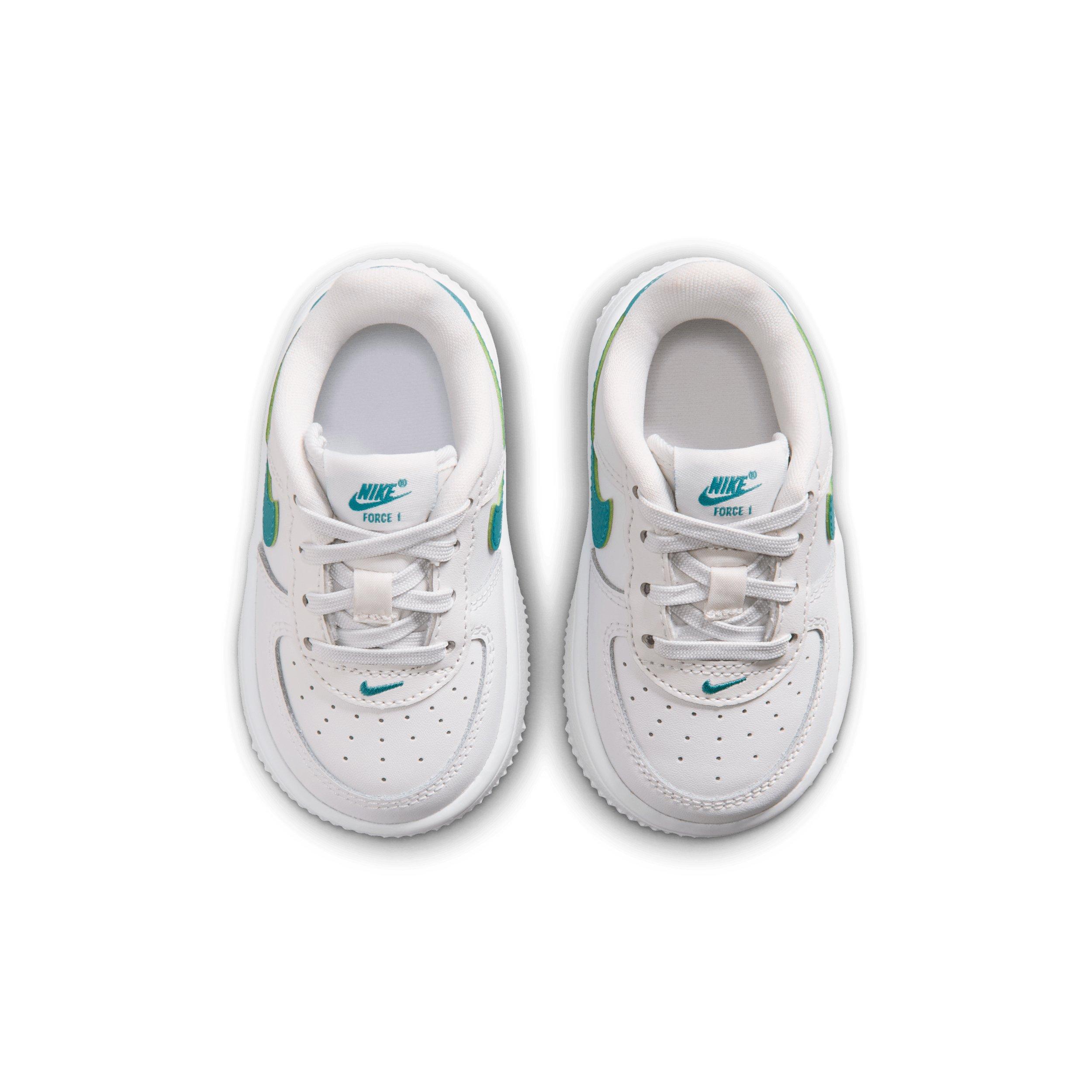 Nike Air Force 1 Infant Boys' "Sail/Sesame/Bleached Turquoise/Multi-Color" Shoe