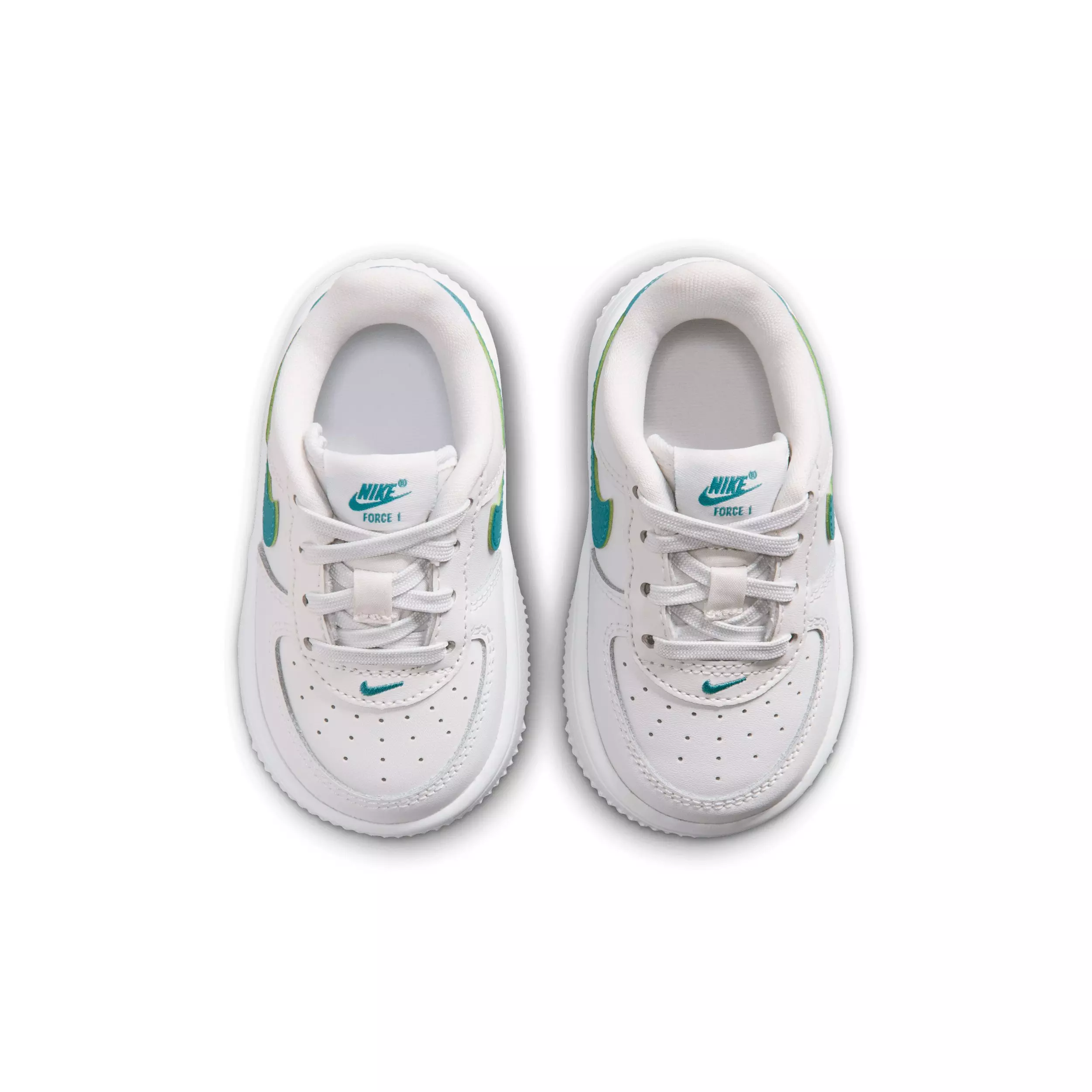 Nike Air Force 1 "Sail/Sesame/Bleached Turquoise/Multi-Color" Infant Boys' Shoe - SAIL/SESAME/TURQUISE/MULTI COLOR