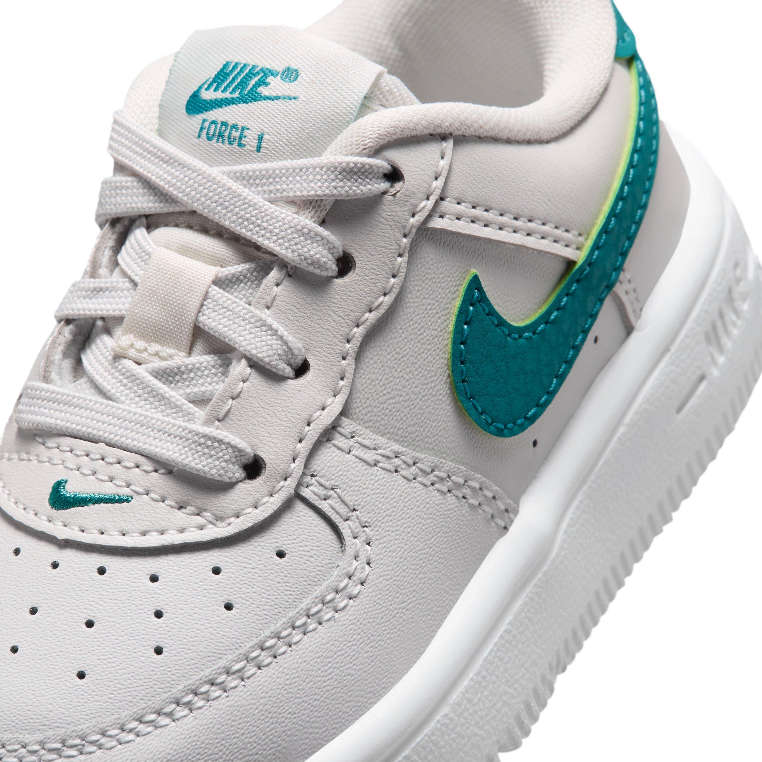 Nike Air Force 1 Infant Boys' "Sail/Sesame/Bleached Turquoise/Multi-Color" Shoe