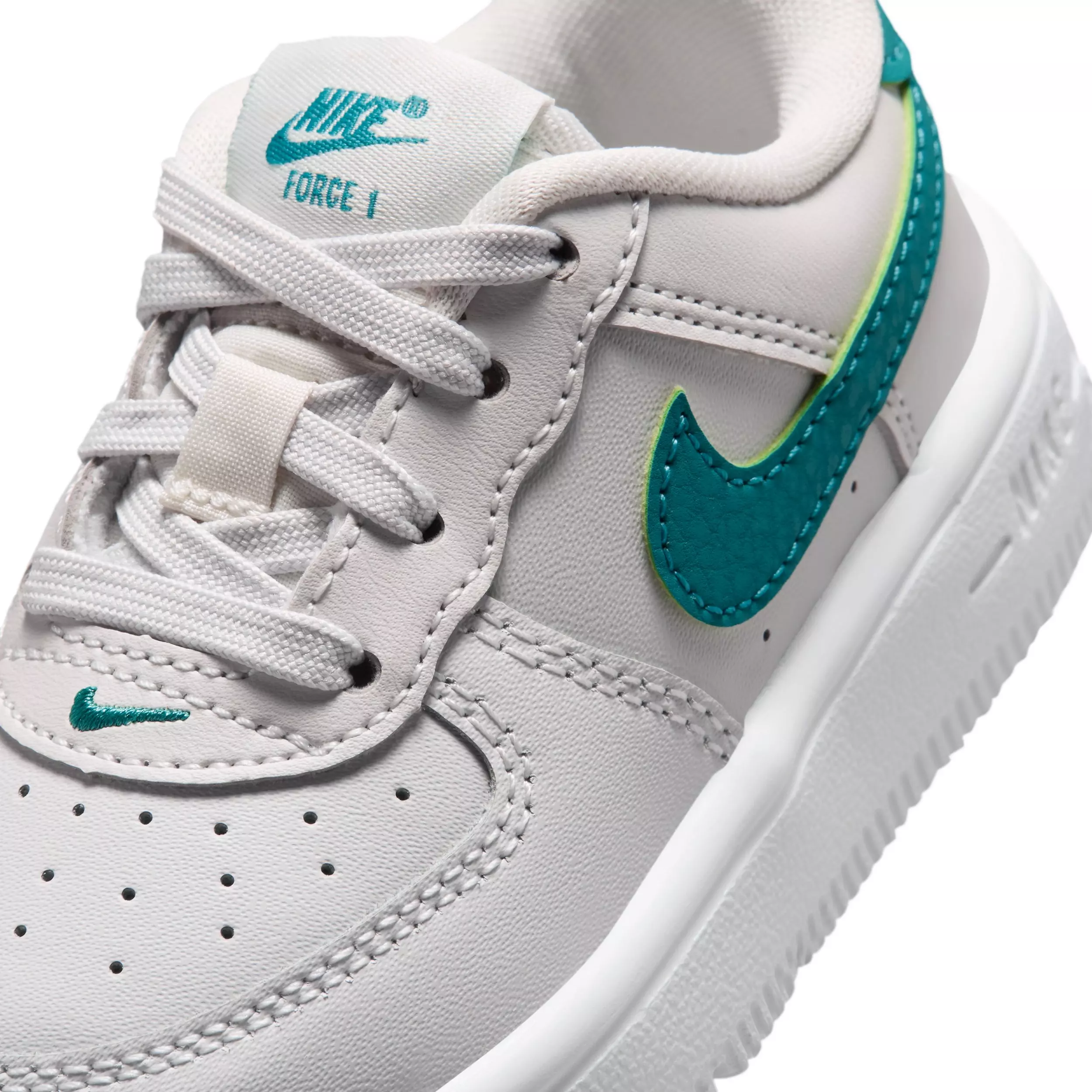 Nike Air Force 1 "Sail/Sesame/Bleached Turquoise/Multi-Color" Infant Boys' Shoe - SAIL/SESAME/TURQUISE/MULTI COLOR