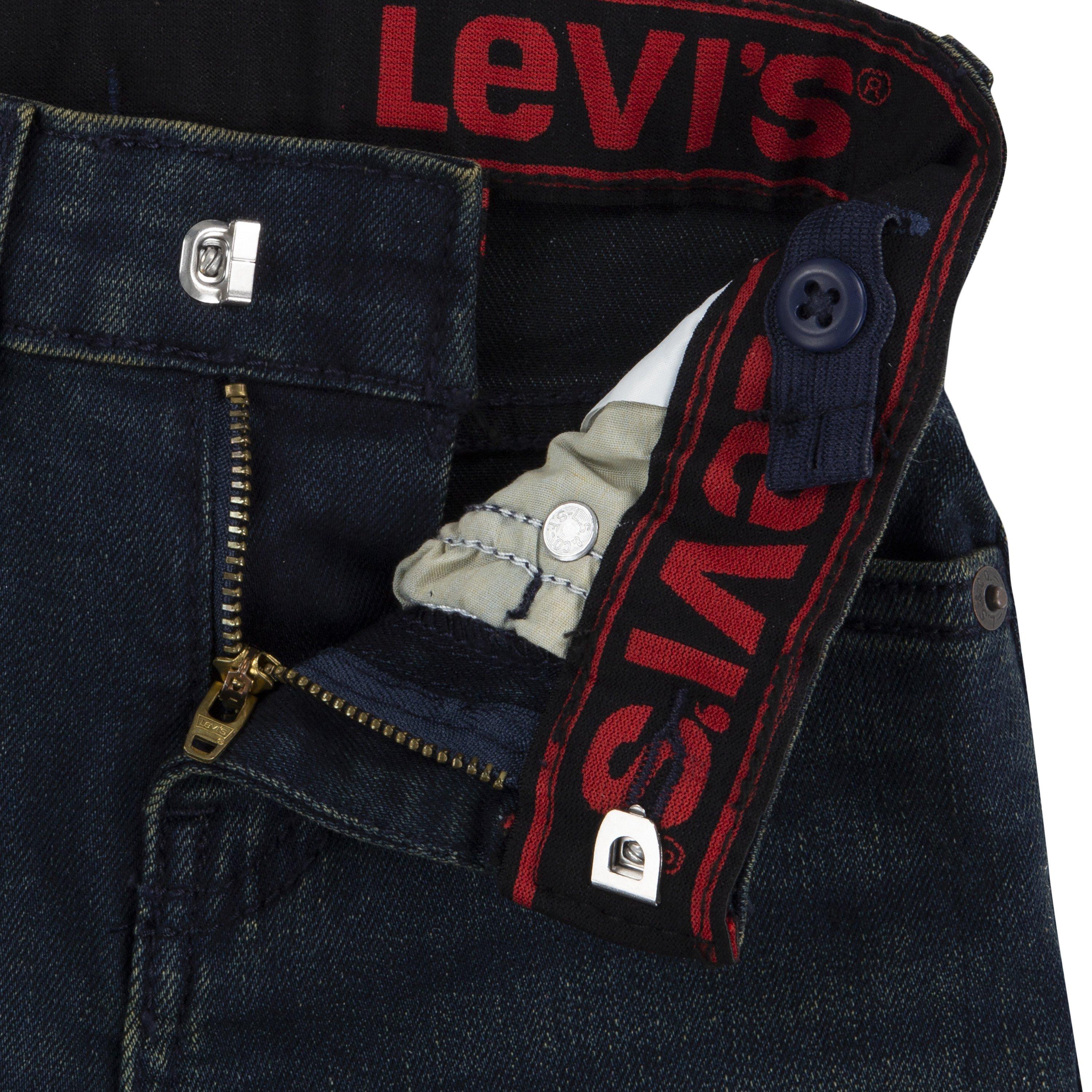 Levi's 514 Straight Fit Toddler Boys' Dark Blue Wash Denim Jeans