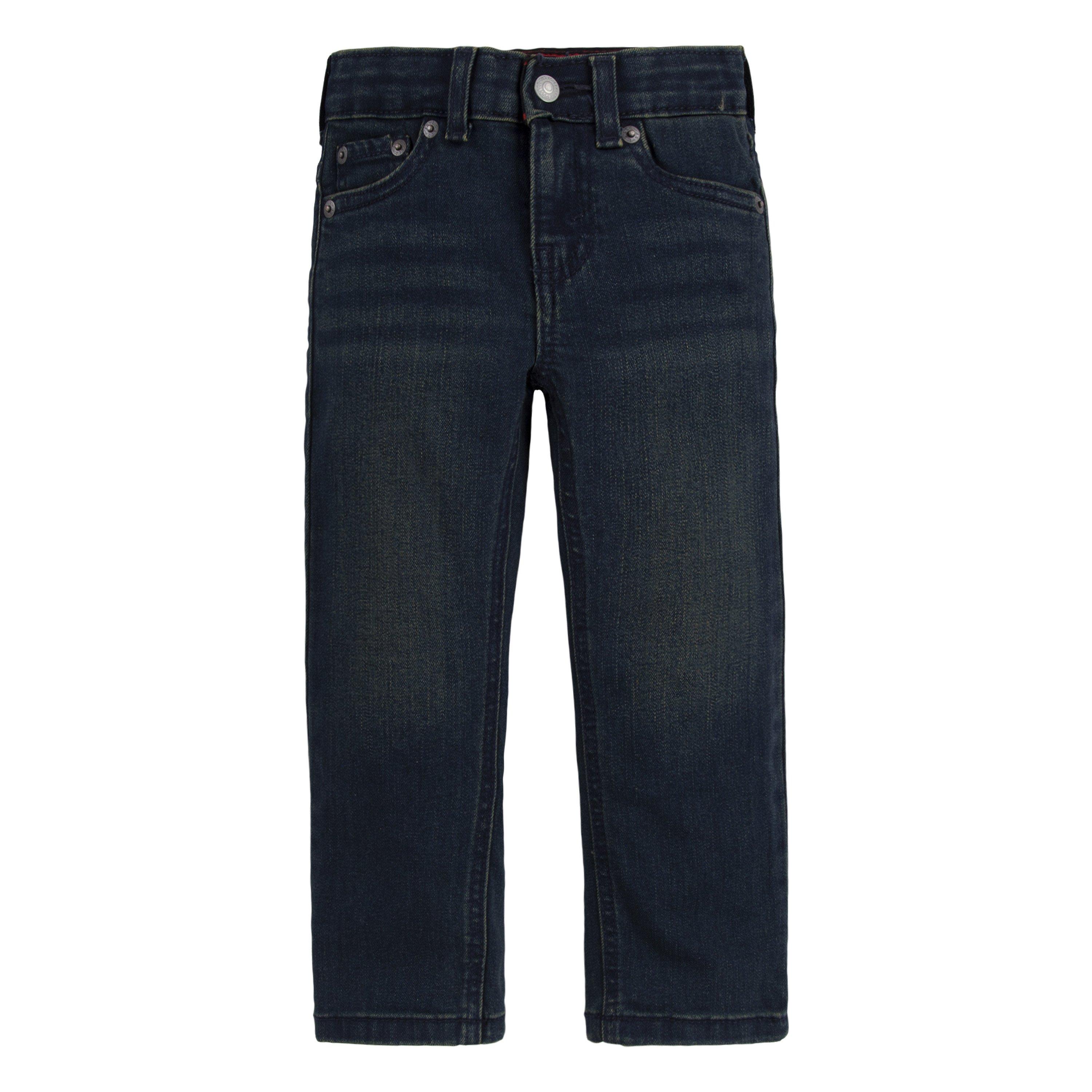 Levi's 514 Straight Fit Toddler Boys' Dark Blue Wash Denim Jeans