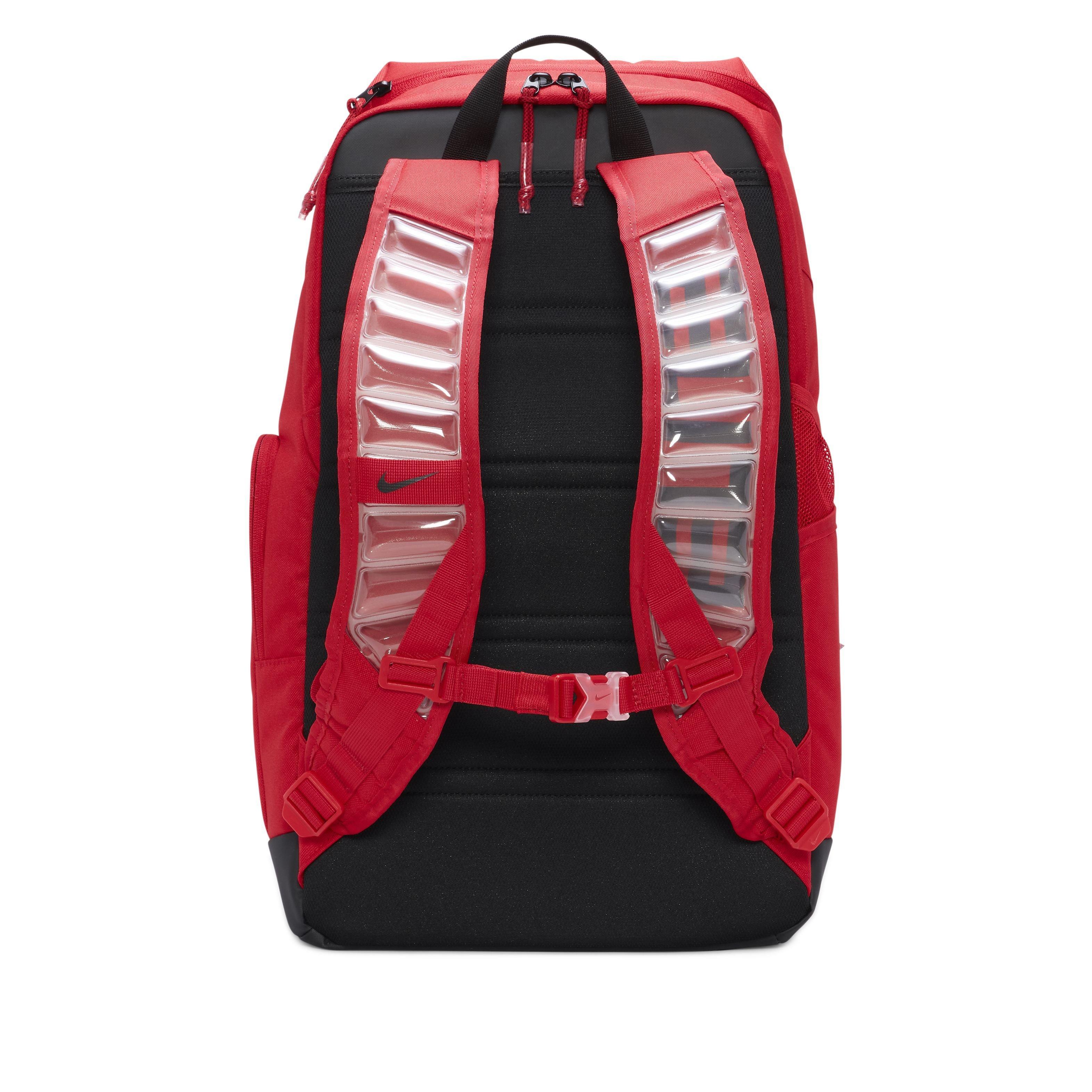 Red best sale basketball backpack