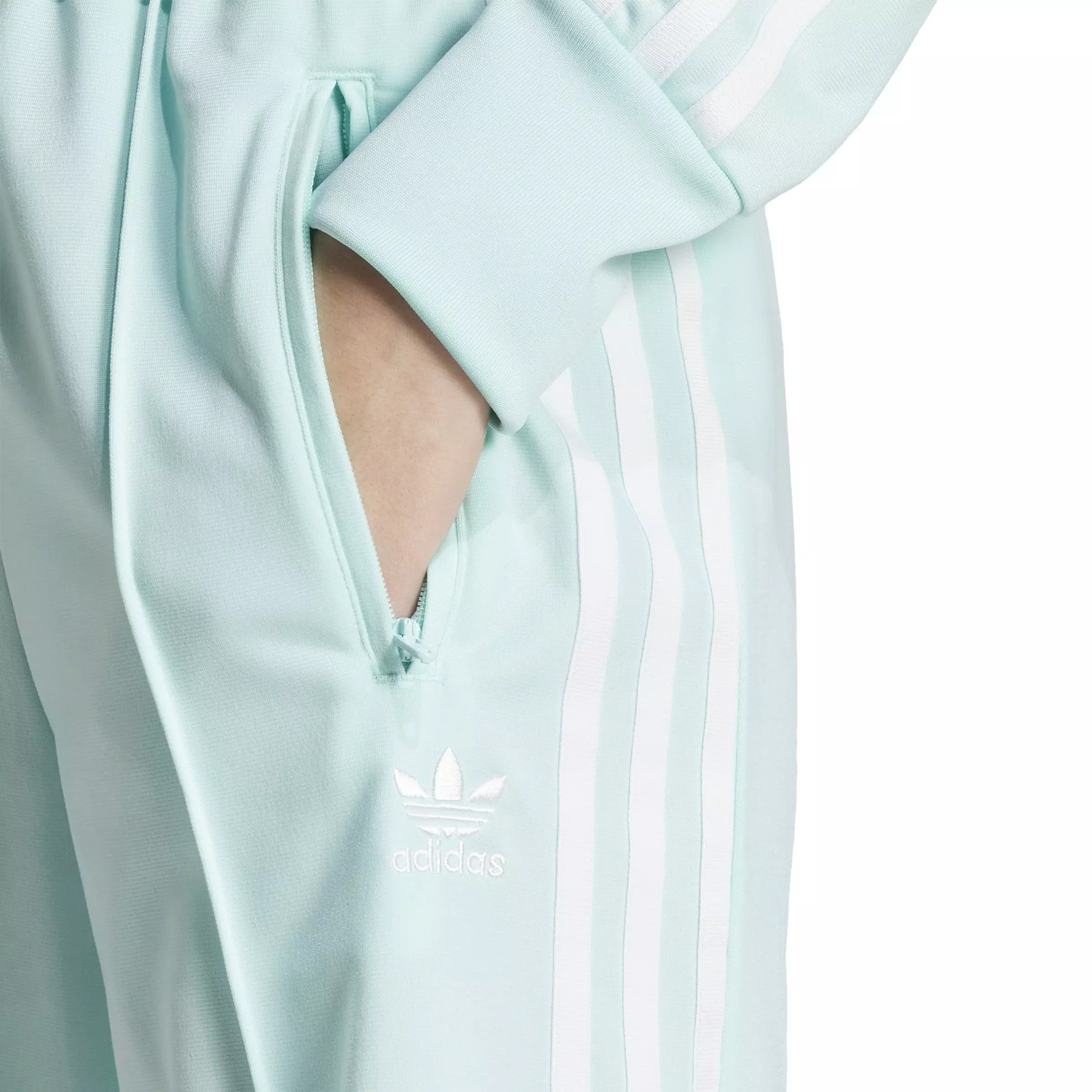 adidas Originals Women's Adicolor Classics Firebird Tracksuit Pants -Turquoise - TURQUOISE 