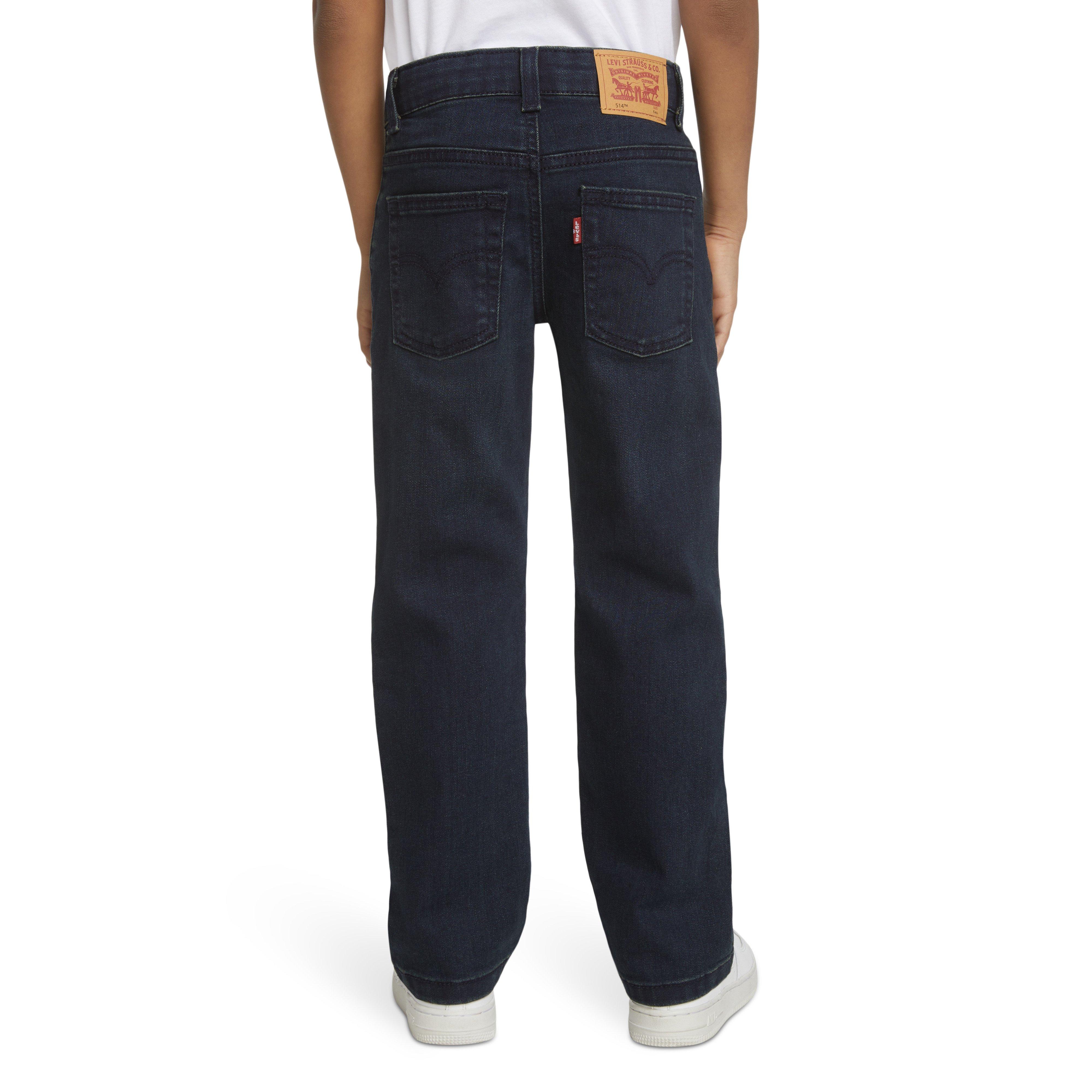 Levi's 514 Straight Fit Little Boys' Dark Blue Wash Denim Jeans