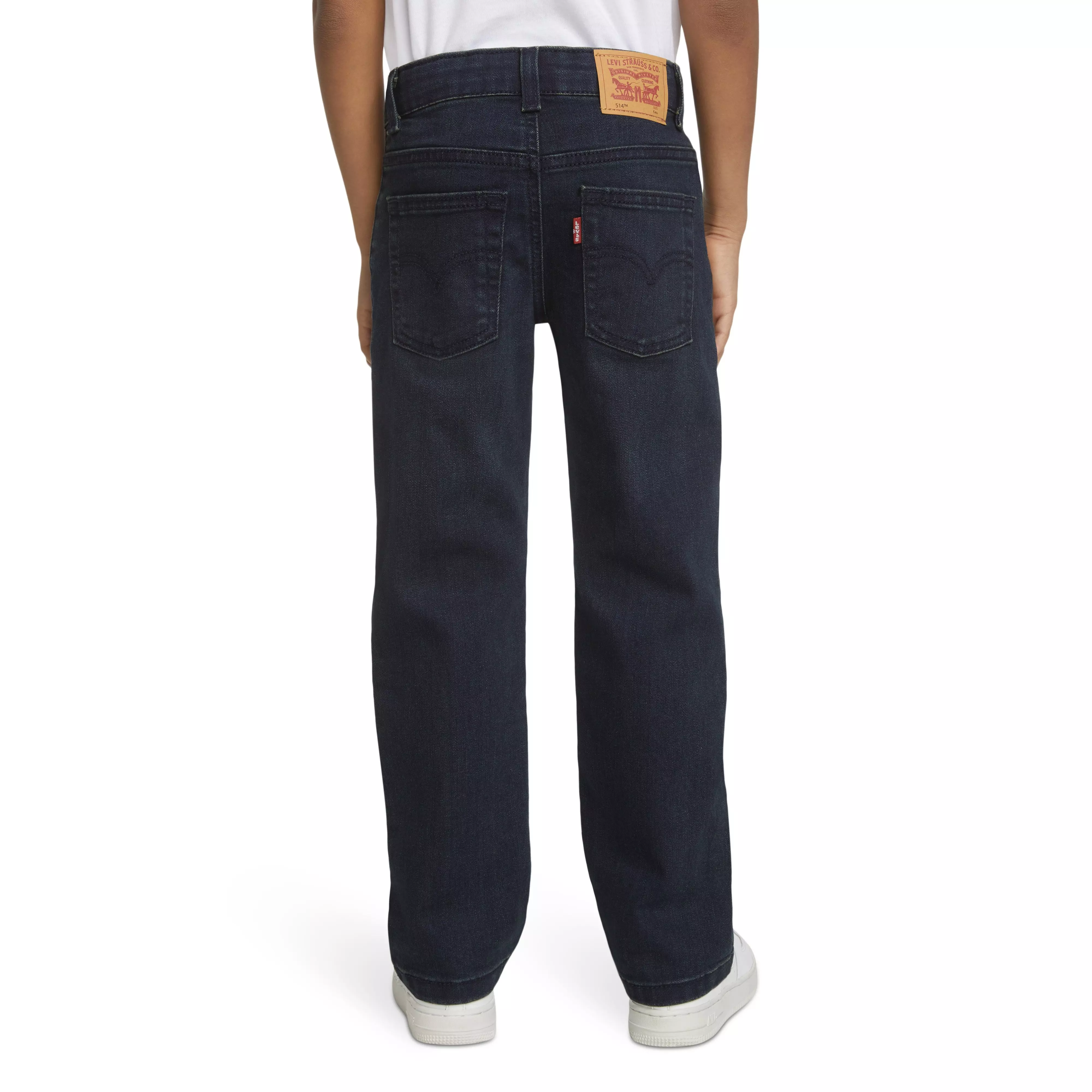 Levi's Little Boys' 514 Straight Fit Dark Blue Wash Denim Jeans - DK BLUE