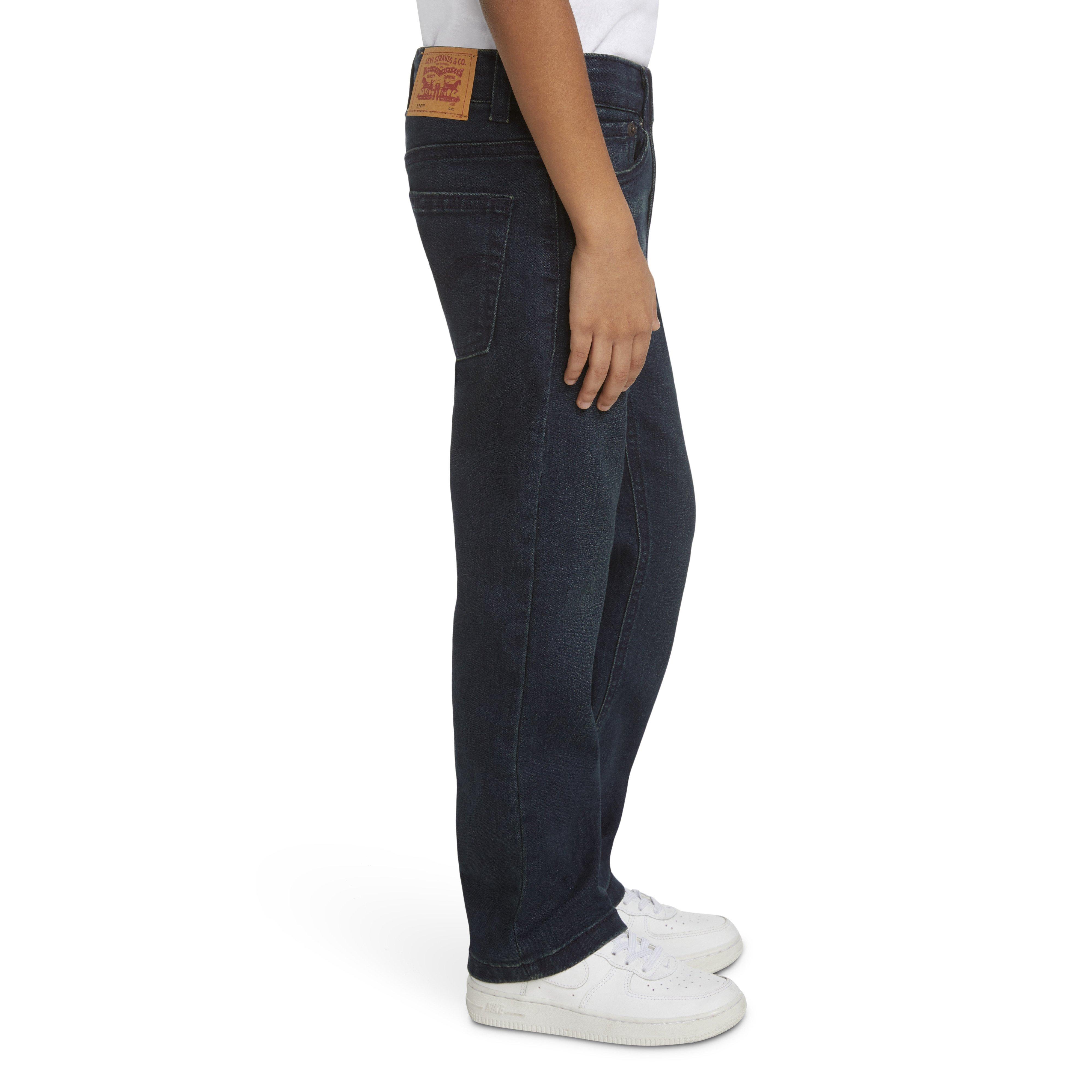 Levi's 514 Straight Fit Little Boys' Dark Blue Wash Denim Jeans