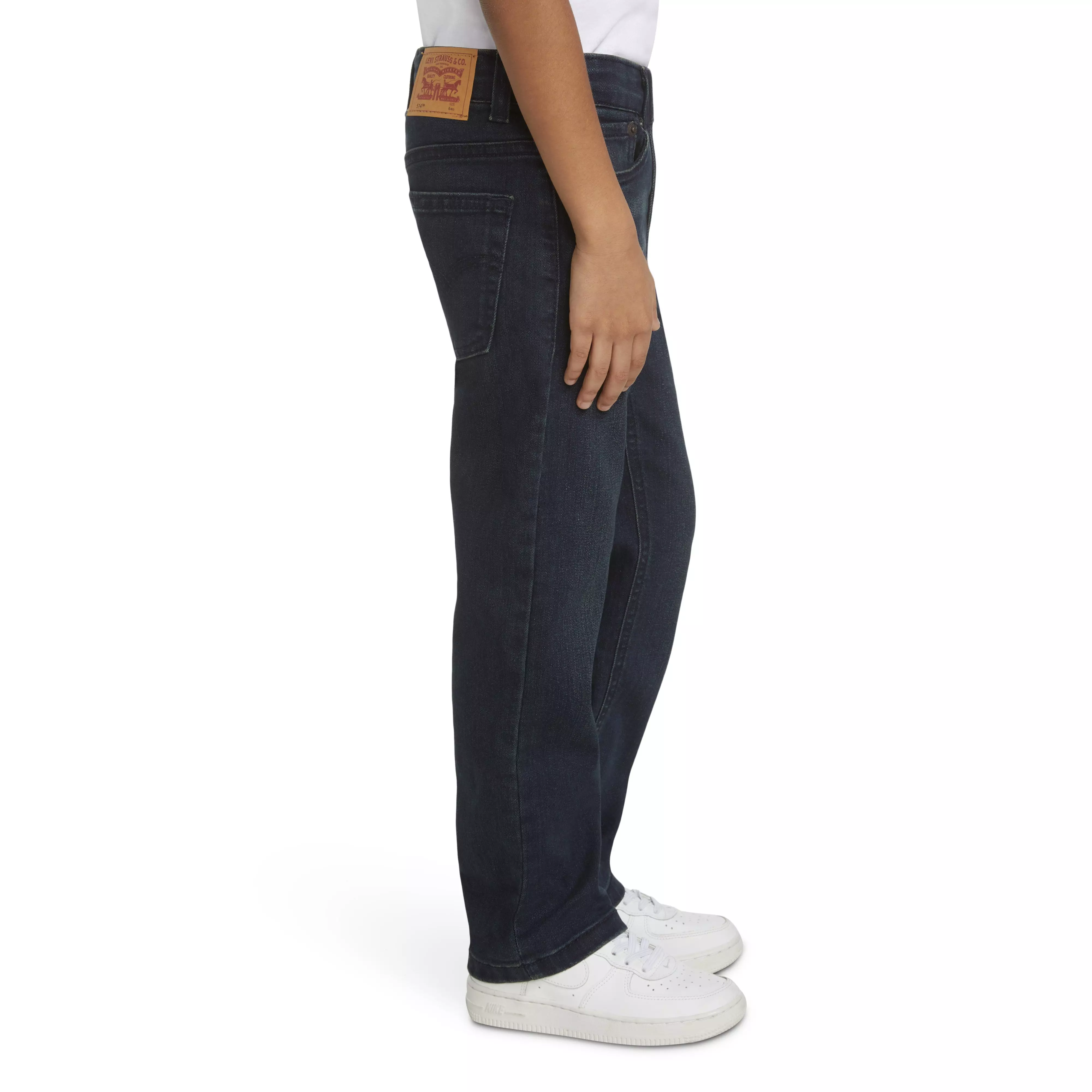 Levi's Little Boys' 514 Straight Fit Dark Blue Wash Denim Jeans - DK BLUE