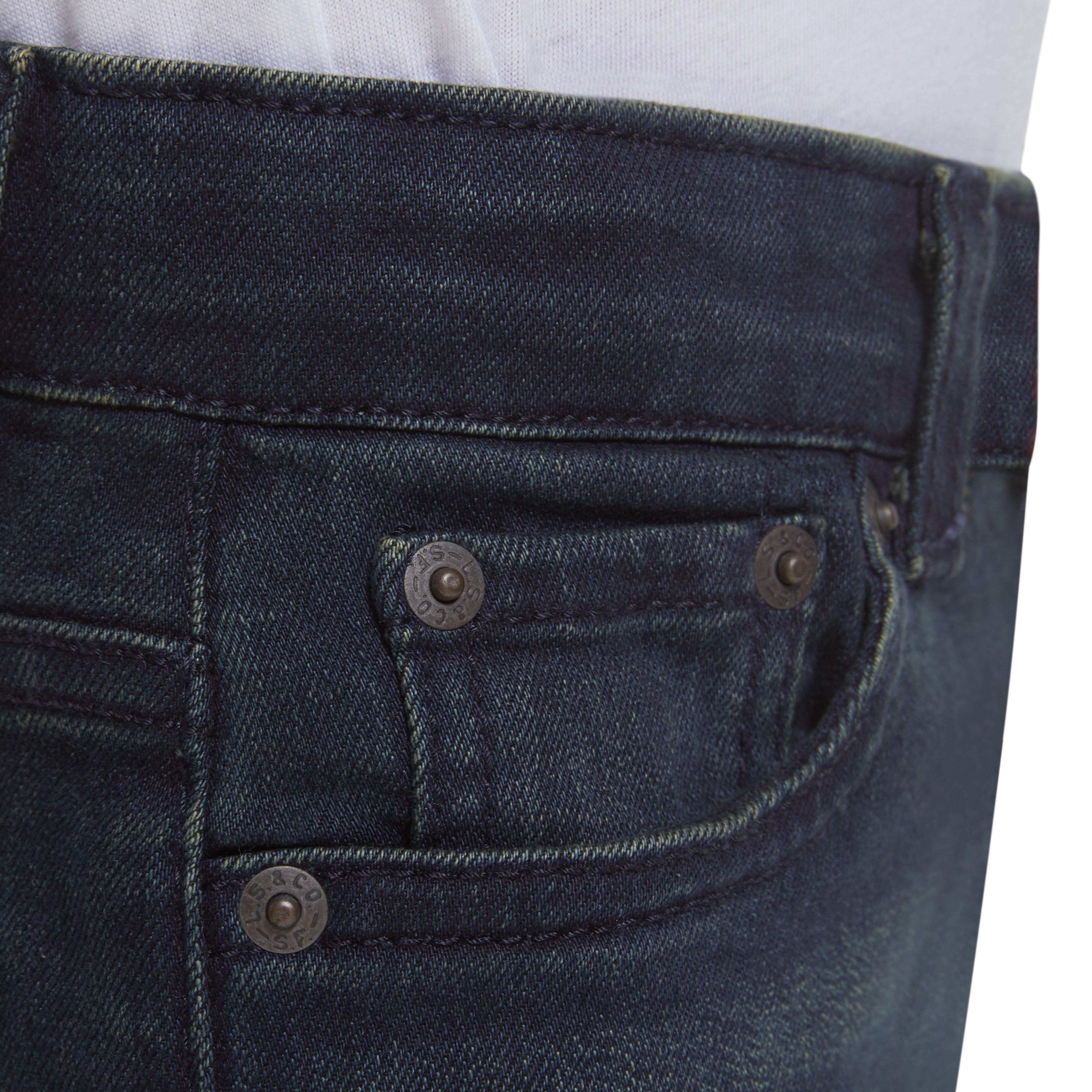 Levi's 514 Straight Fit Little Boys' Dark Blue Wash Denim Jeans