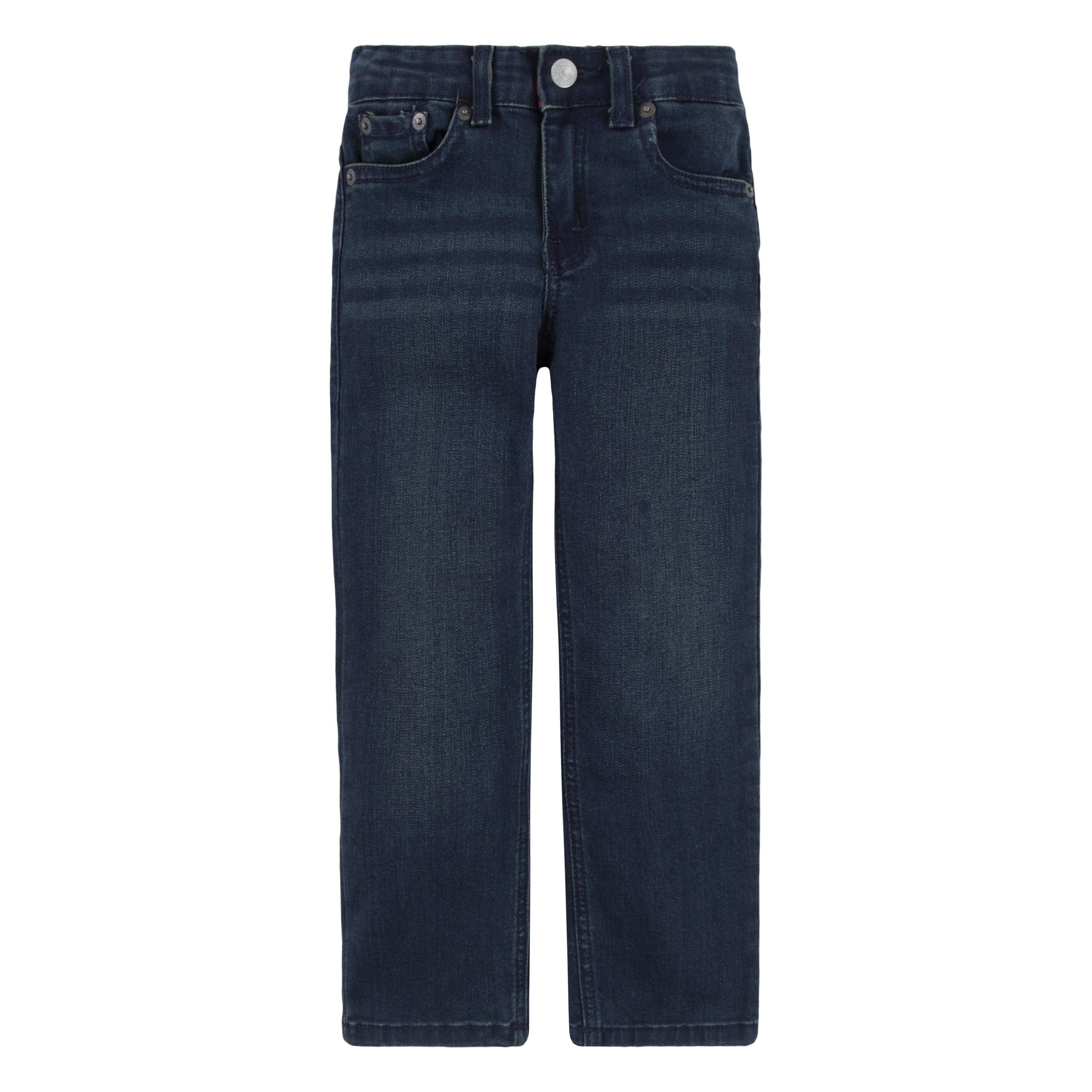 Levi's 514 Straight Fit Little Boys' Dark Blue Wash Denim Jeans