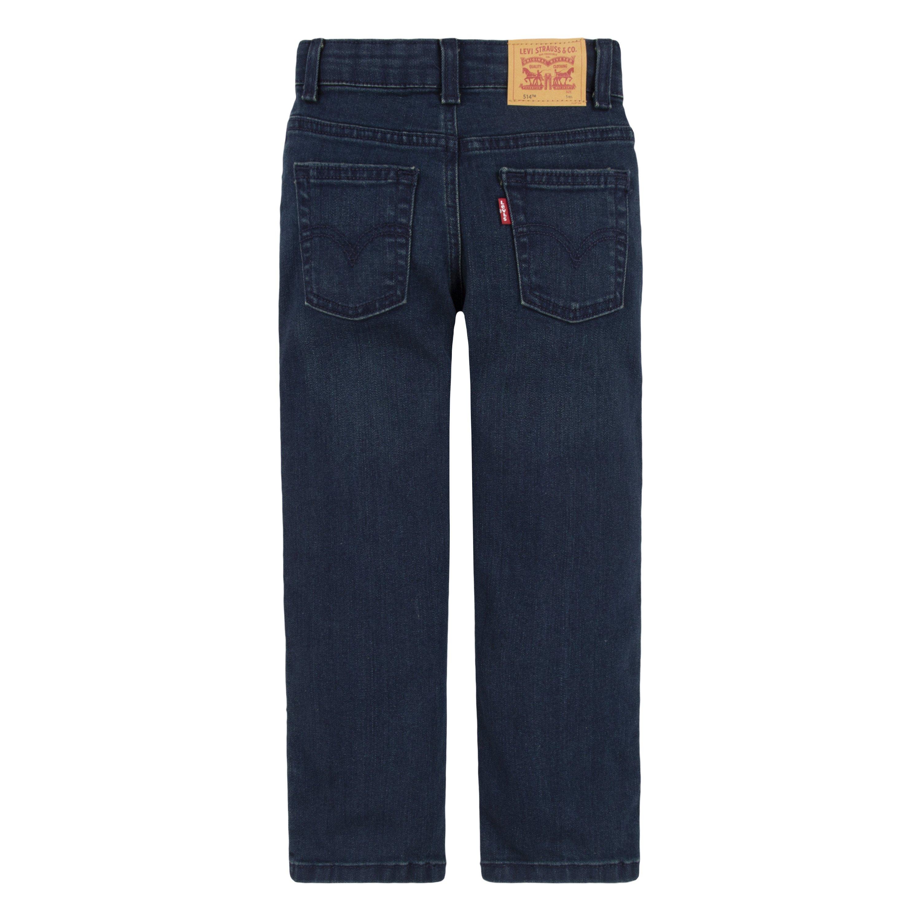 Levi's 514 Straight Fit Little Boys' Dark Blue Wash Denim Jeans