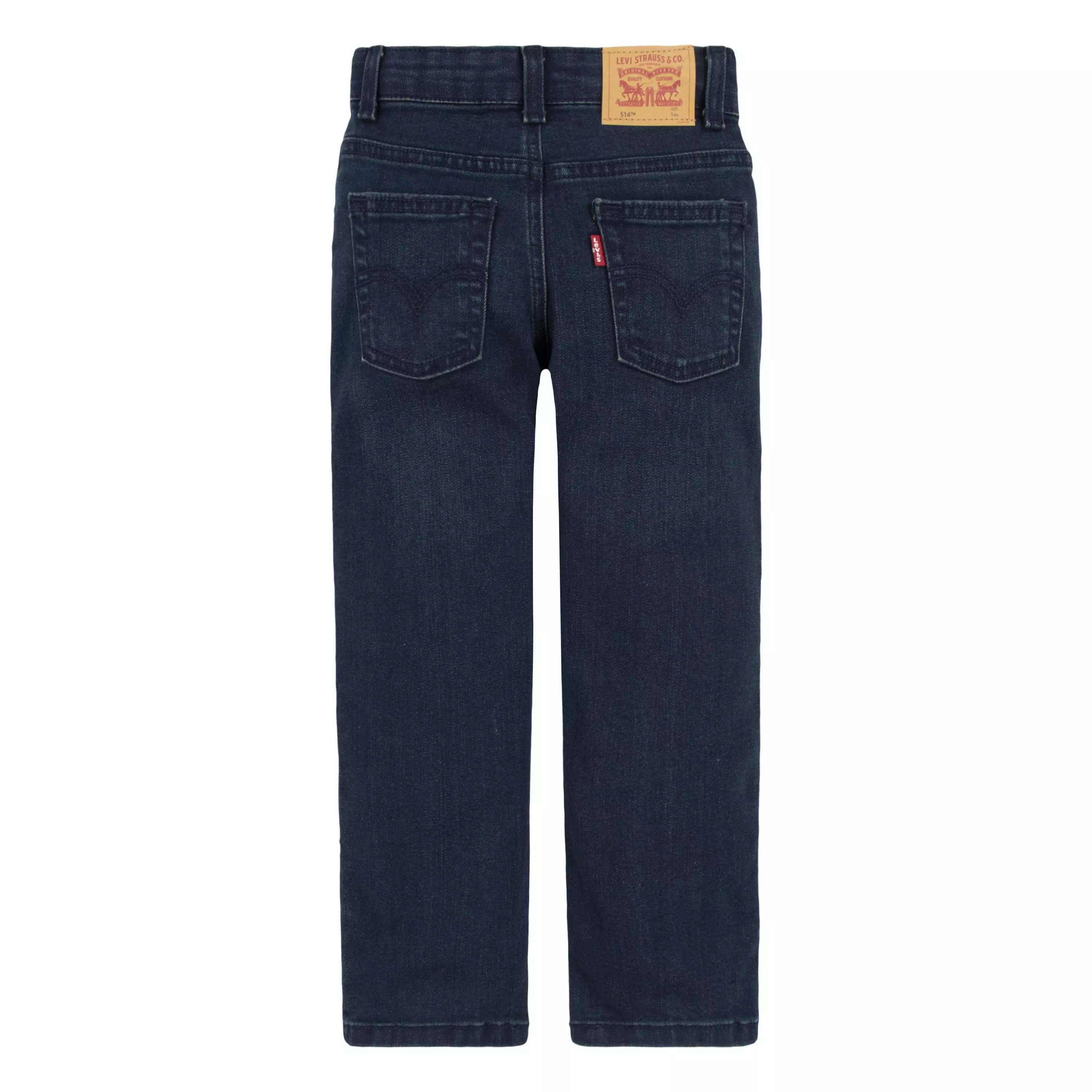 Levi's Little Boys' 514 Straight Fit Dark Blue Wash Denim Jeans - DK BLUE