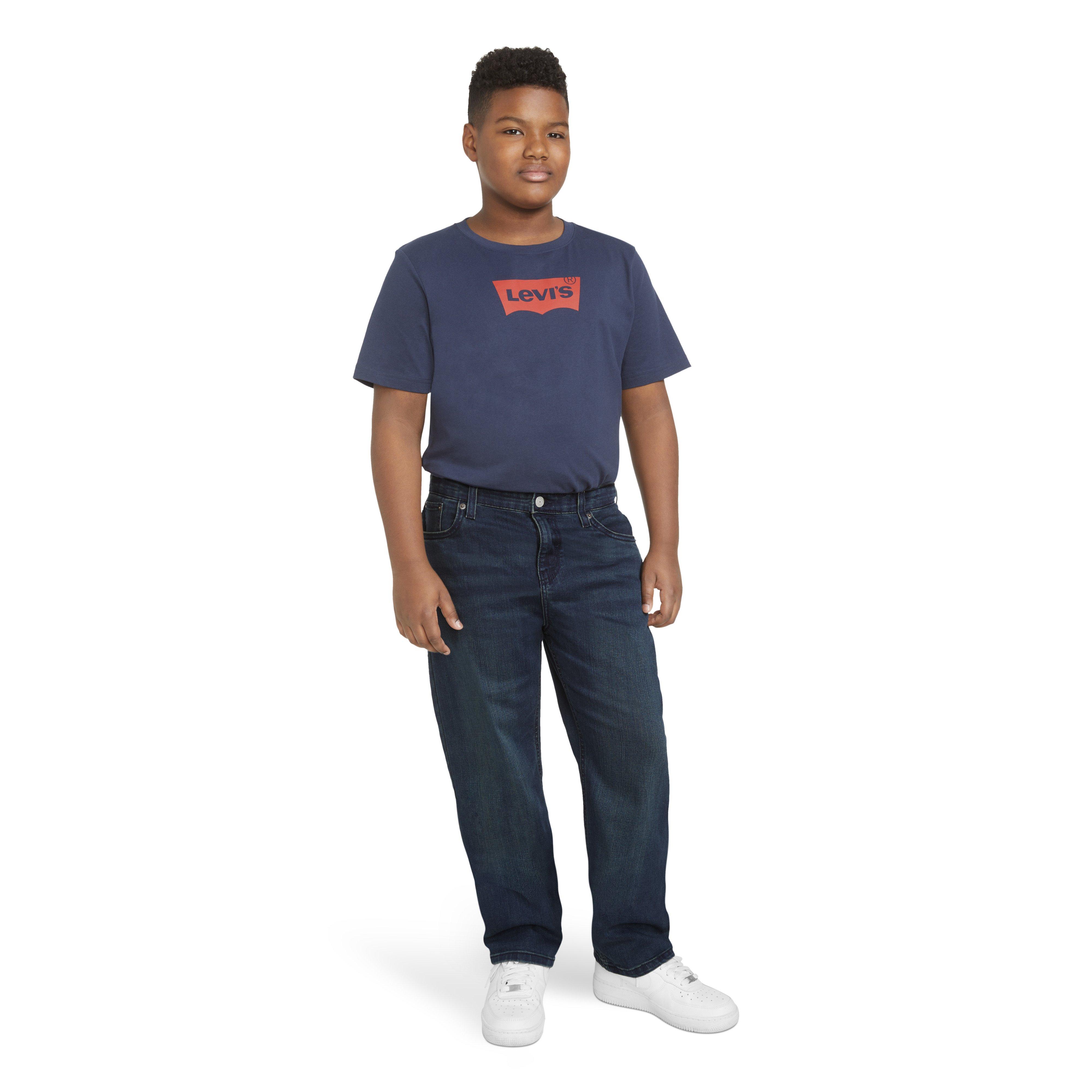 Levi's 514 Straight Fit Big Boys' Dark Blue Wash Denim Jeans