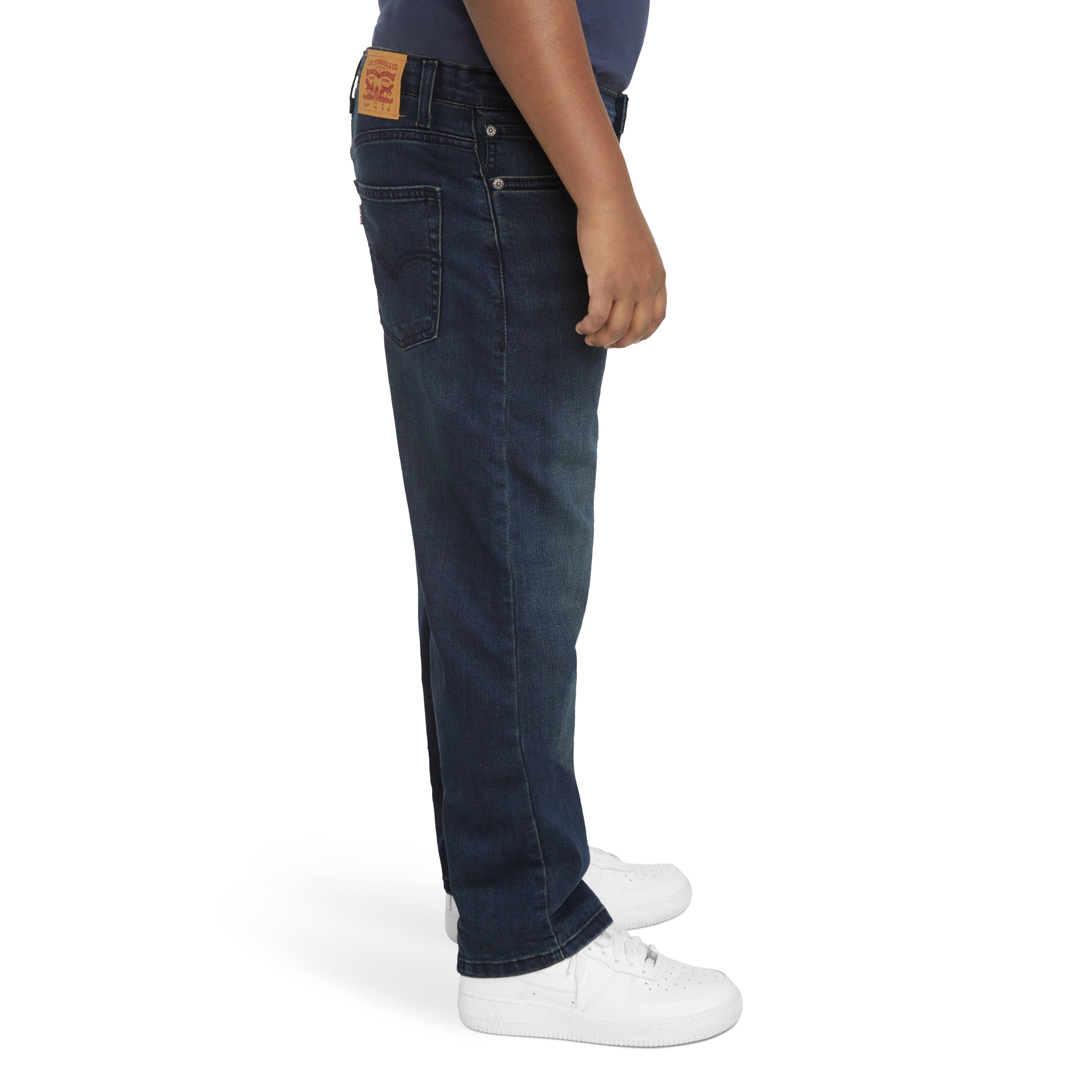 Levi's Big Boys' 514 Straight Fit Dark Blue Wash Denim Jeans - DK BLUE Thumbnail View 3