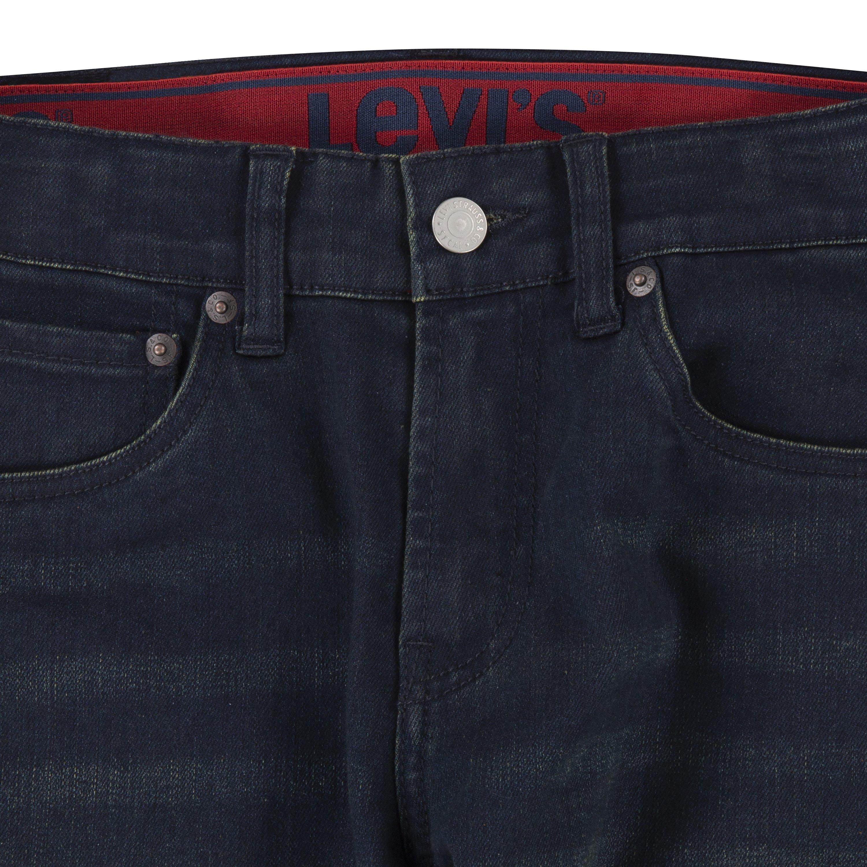Levi's Big Boys' 514 Straight Fit Dark Blue Wash Denim Jeans - DK BLUE Thumbnail View 6