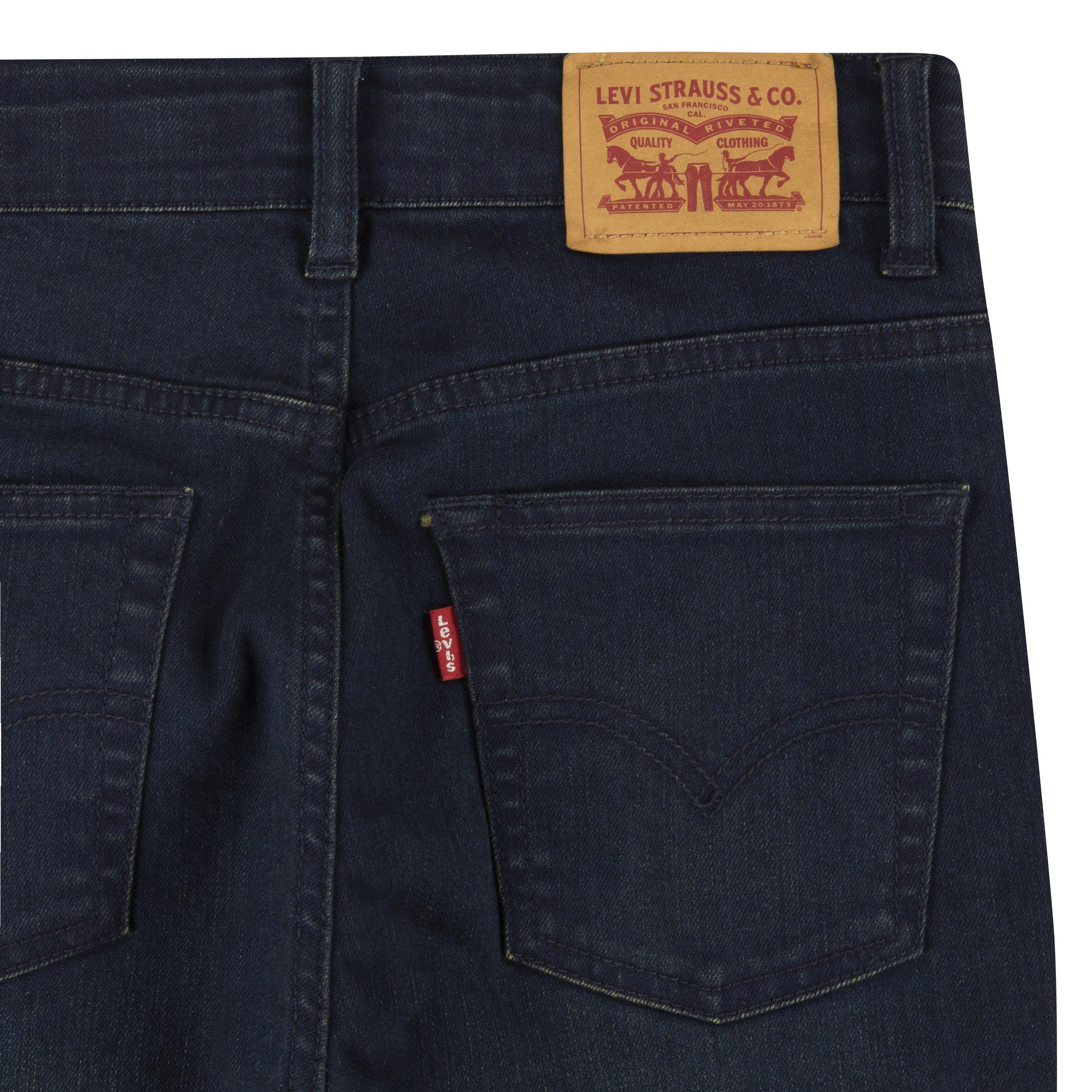 Levi's Big Boys' 514 Straight Fit Dark Blue Wash Denim Jeans - DK BLUE Thumbnail View 8