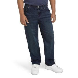 Levi's Big Boys' 514 Straight Fit Dark Blue Wash Denim Jeans