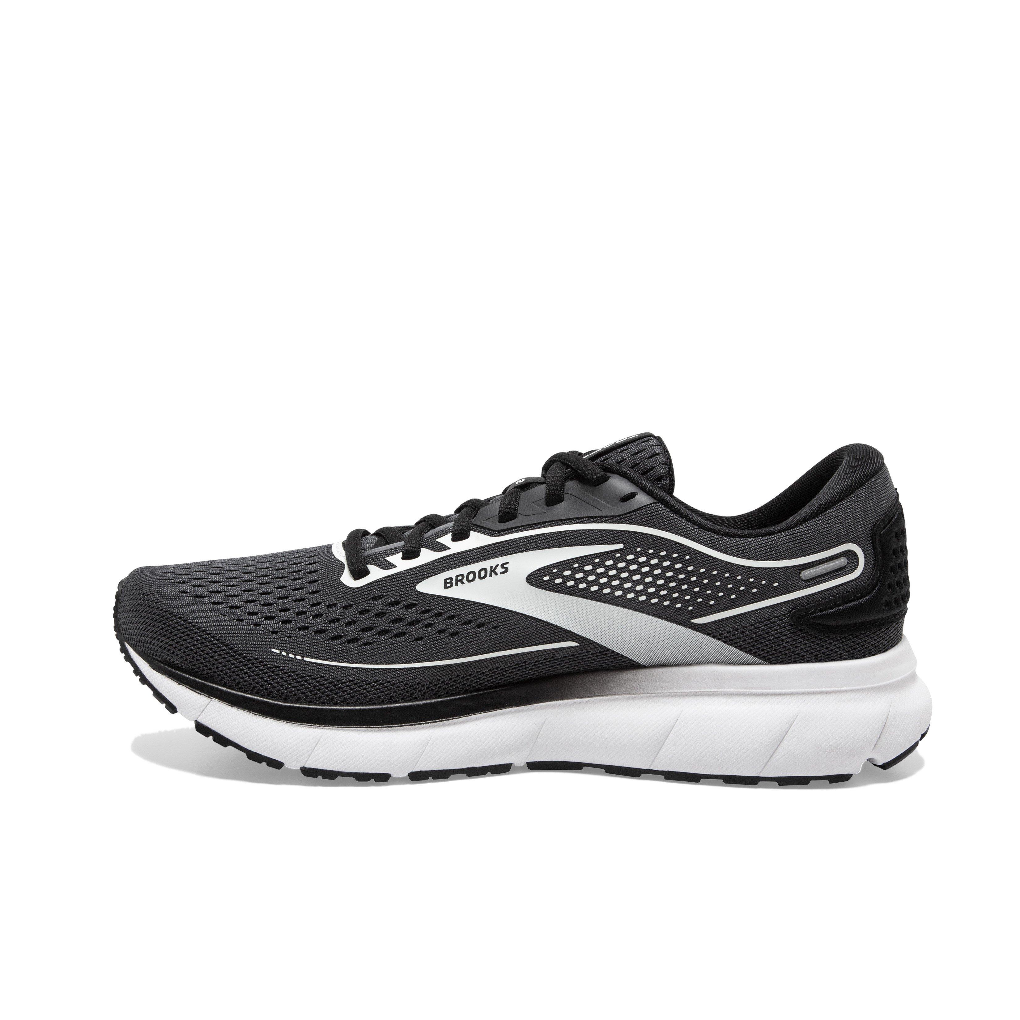 Brooks Trace 2 "Black/White/Silver" Women's Wide Running Shoe - BLACK/WHITE/SILVER Thumbnail View 2