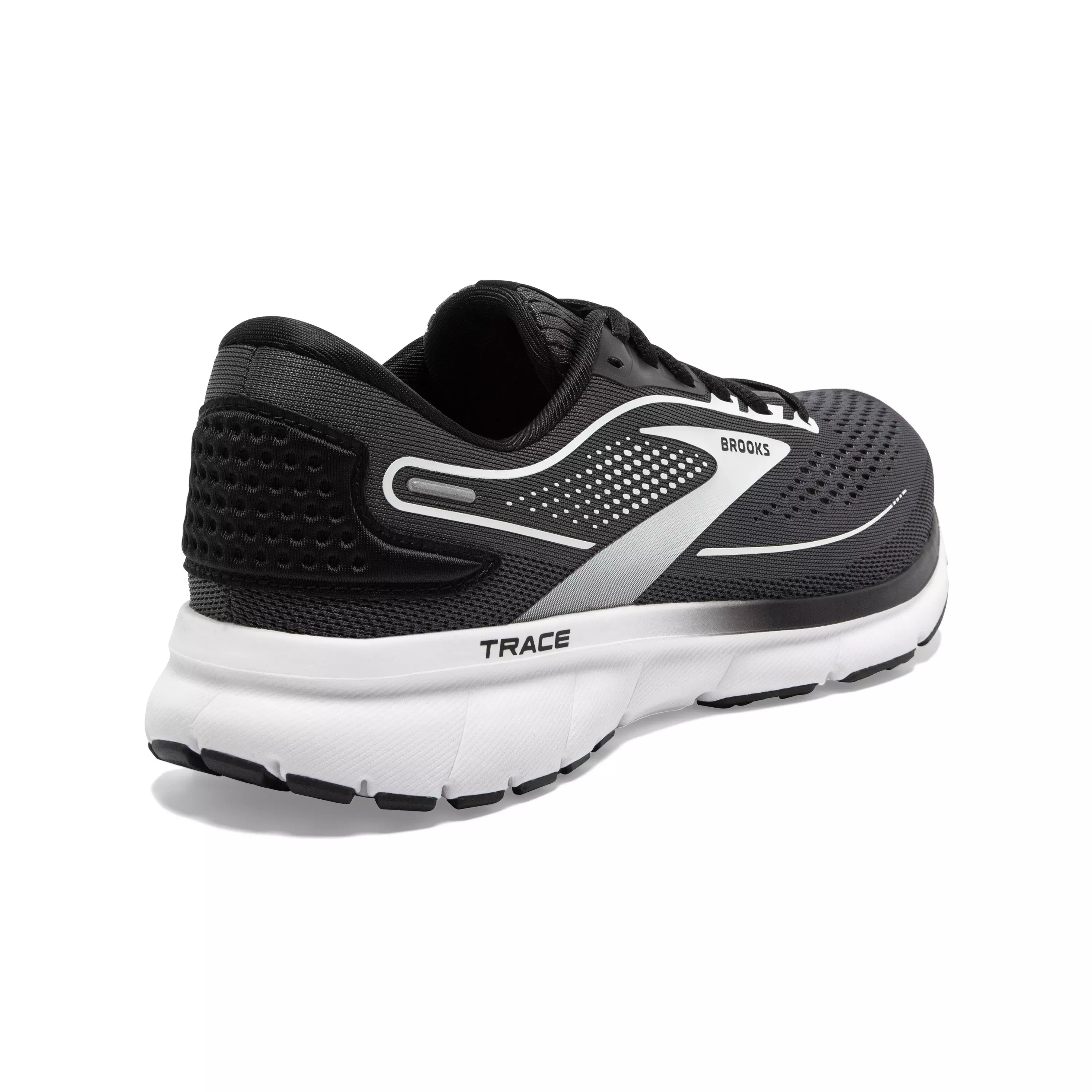 Brooks Trace 2 "Black/White/Silver" Women's Wide Running Shoe - BLACK/WHITE/SILVER