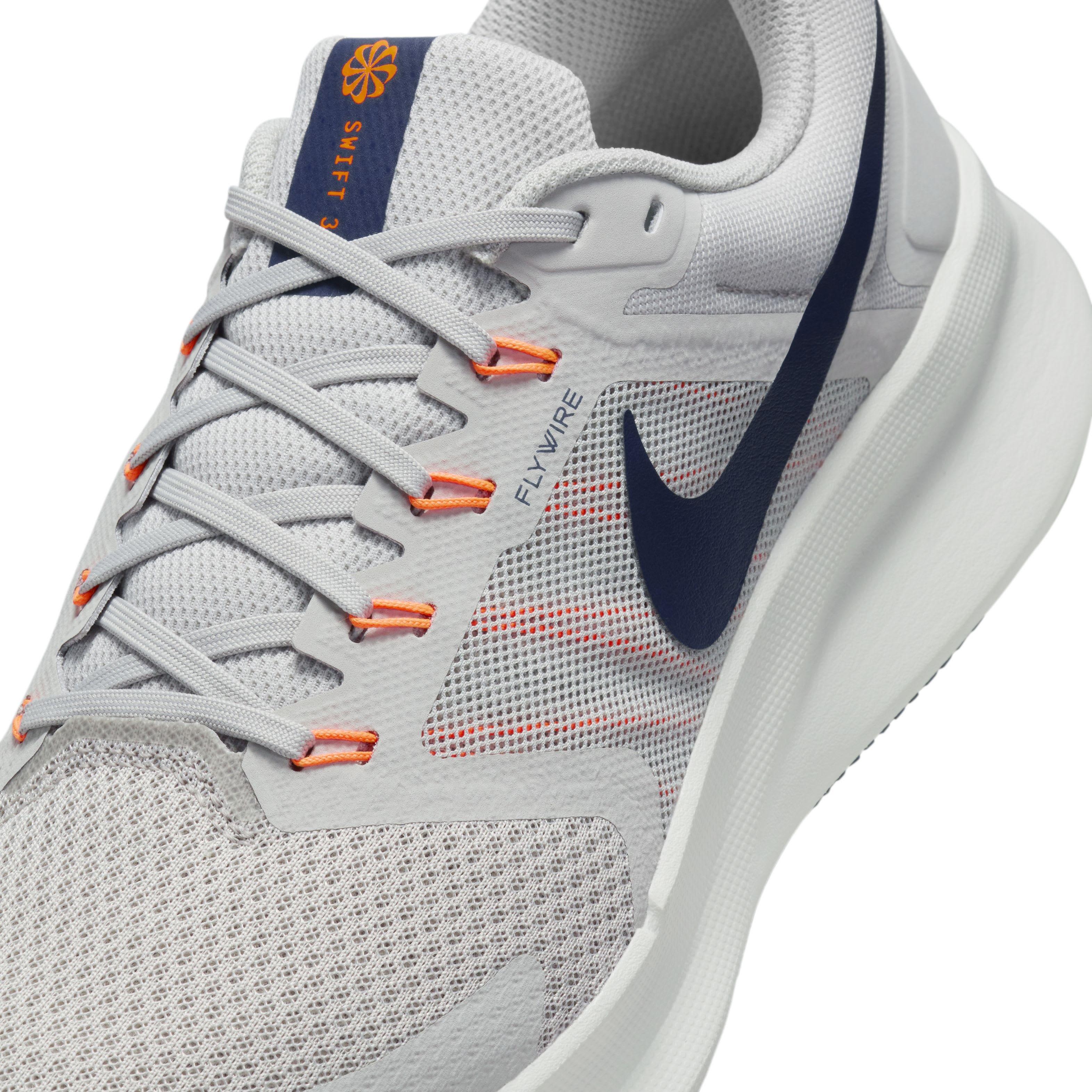 Nike Run Swift 3 "Light Iron Ore/Sail/Total Orange/Thunder Blue" Men's Running Shoe - LT IRON/SAIL/ORANGE/BLUE Thumbnail View 7