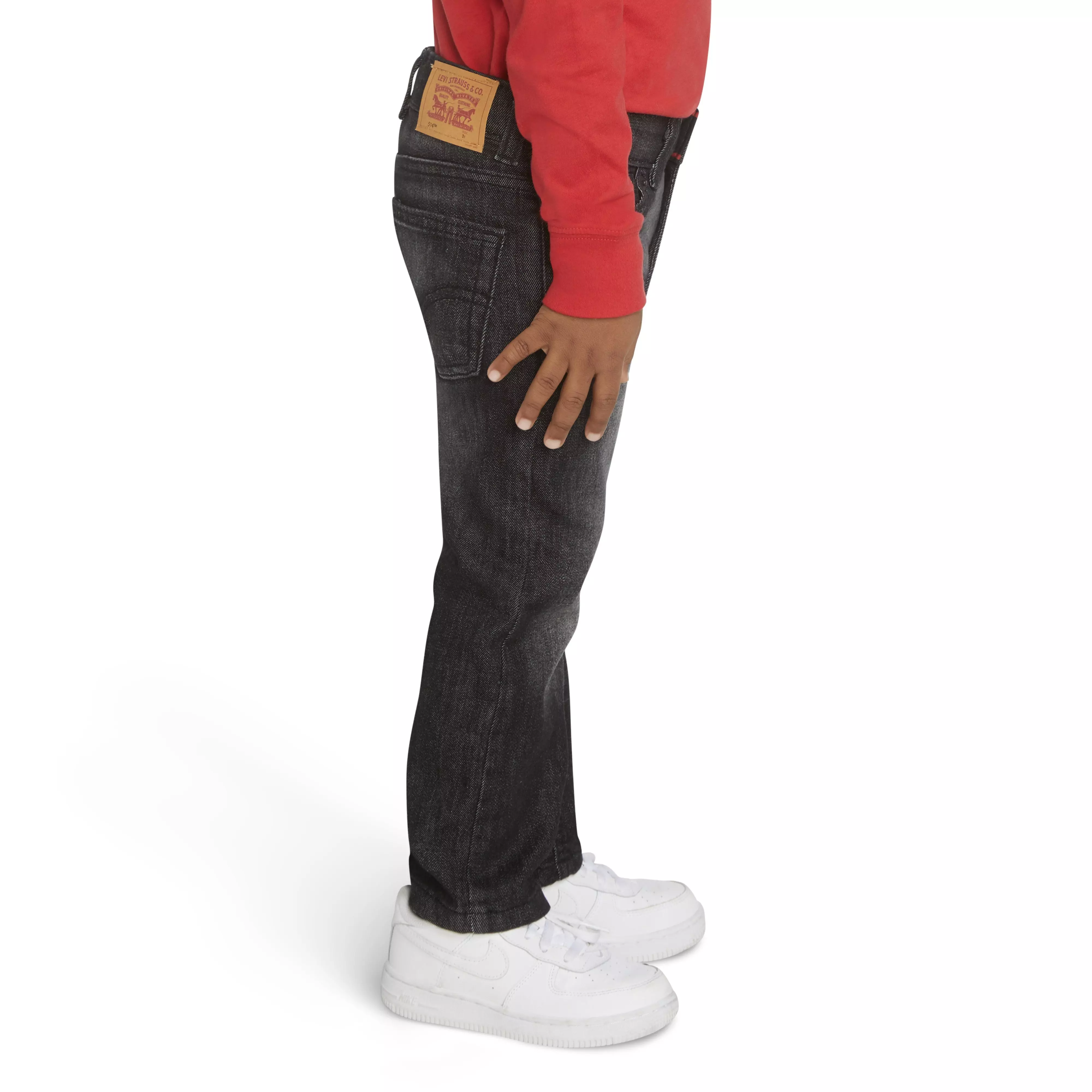 Levi's Toddler Boys' 514 Straight Fit Dark Grey Wash Denim Jeans - DARK GREY