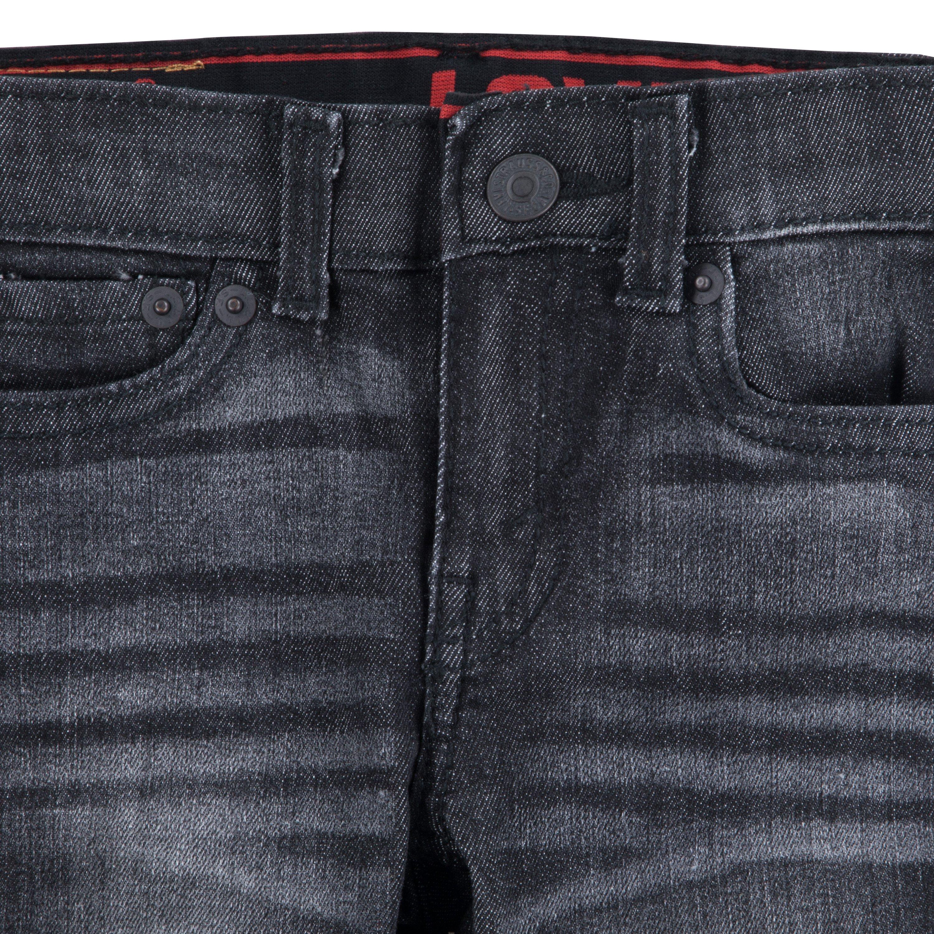 Levi's 514 Straight Fit Toddler Boys' Dark Grey Wash Denim Jeans