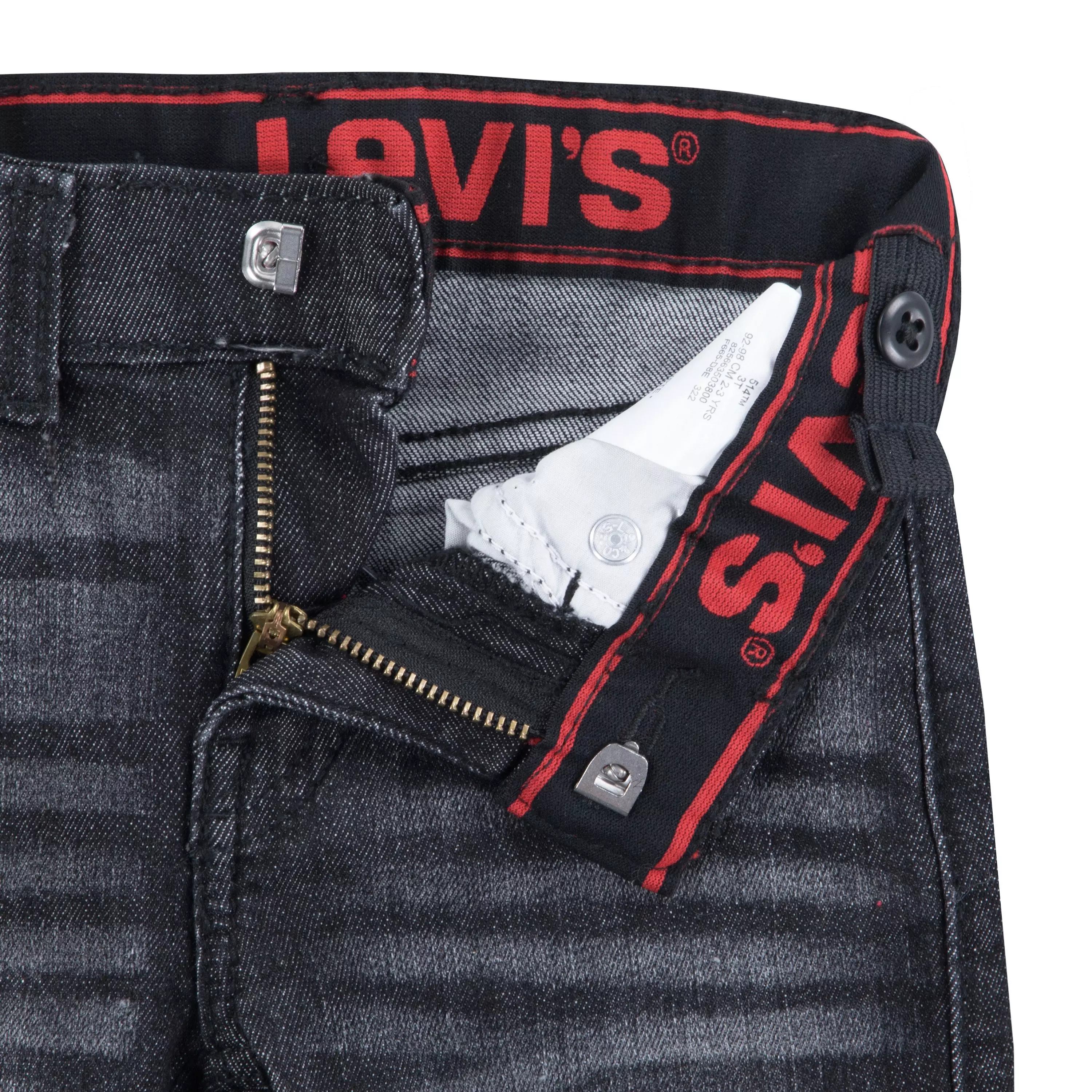 Levi's Toddler Boys' 514 Straight Fit Dark Grey Wash Denim Jeans - DARK GREY