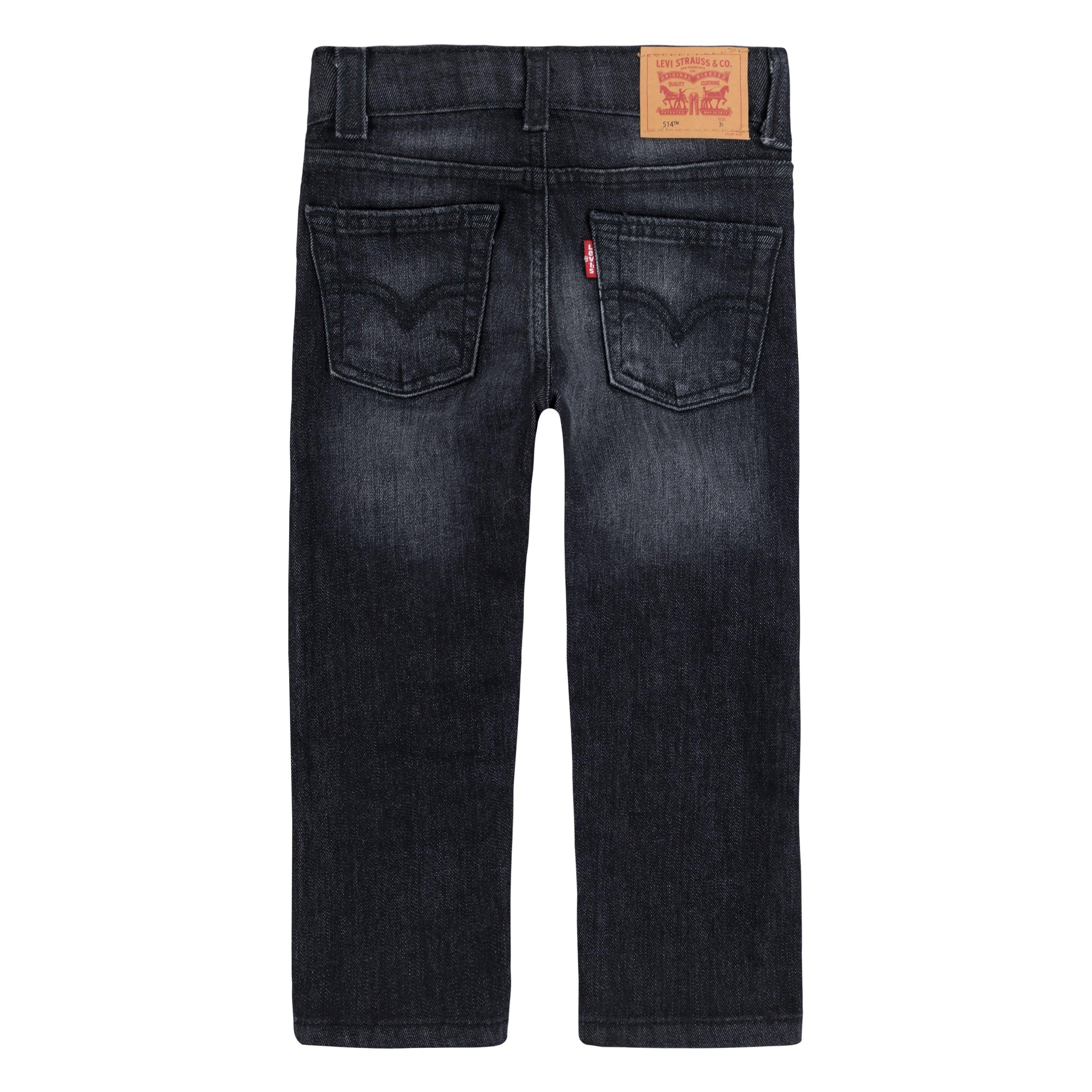Levi's 514 Straight Fit Toddler Boys' Dark Grey Wash Denim Jeans