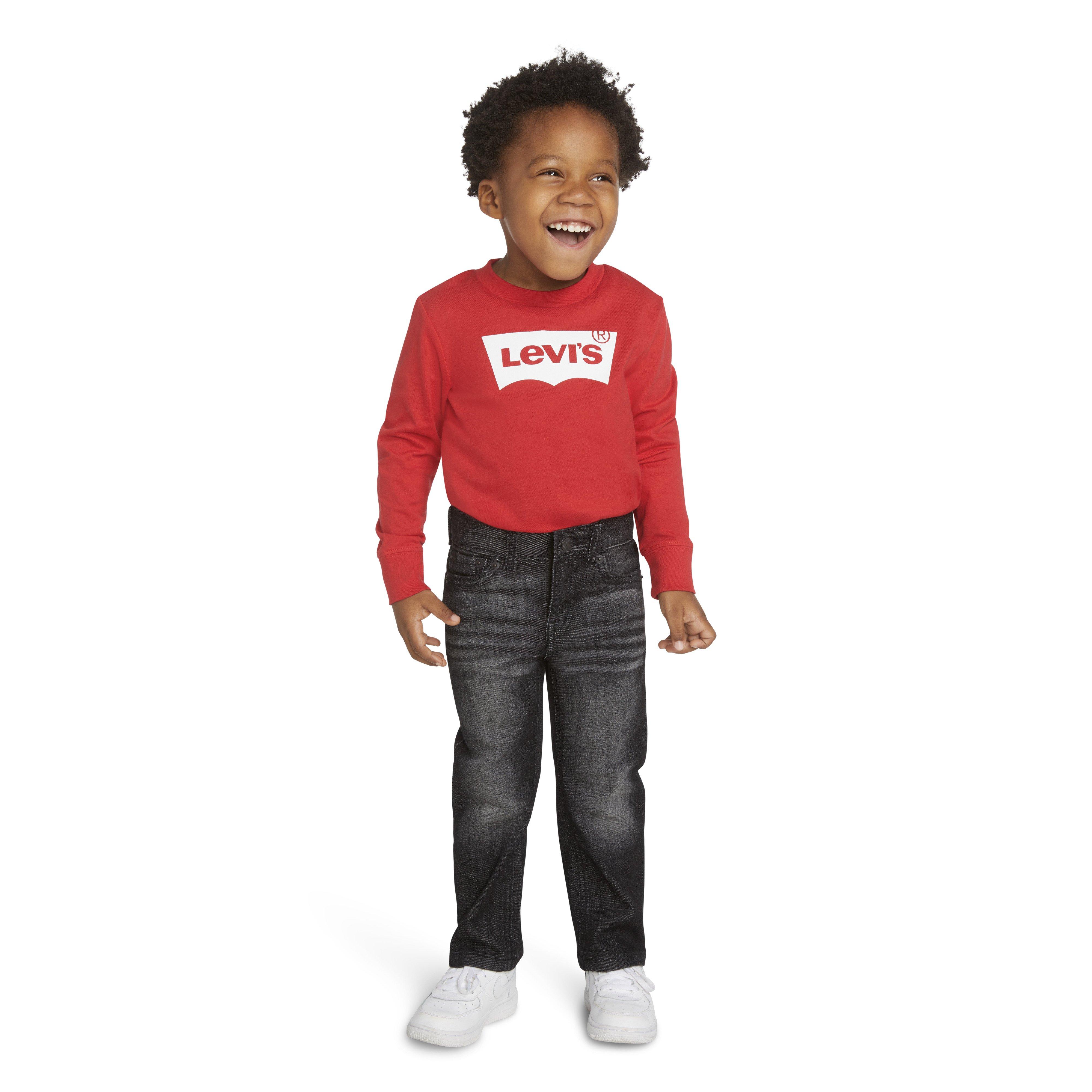 Levi's 514 Straight Fit Toddler Boys' Dark Grey Wash Denim Jeans