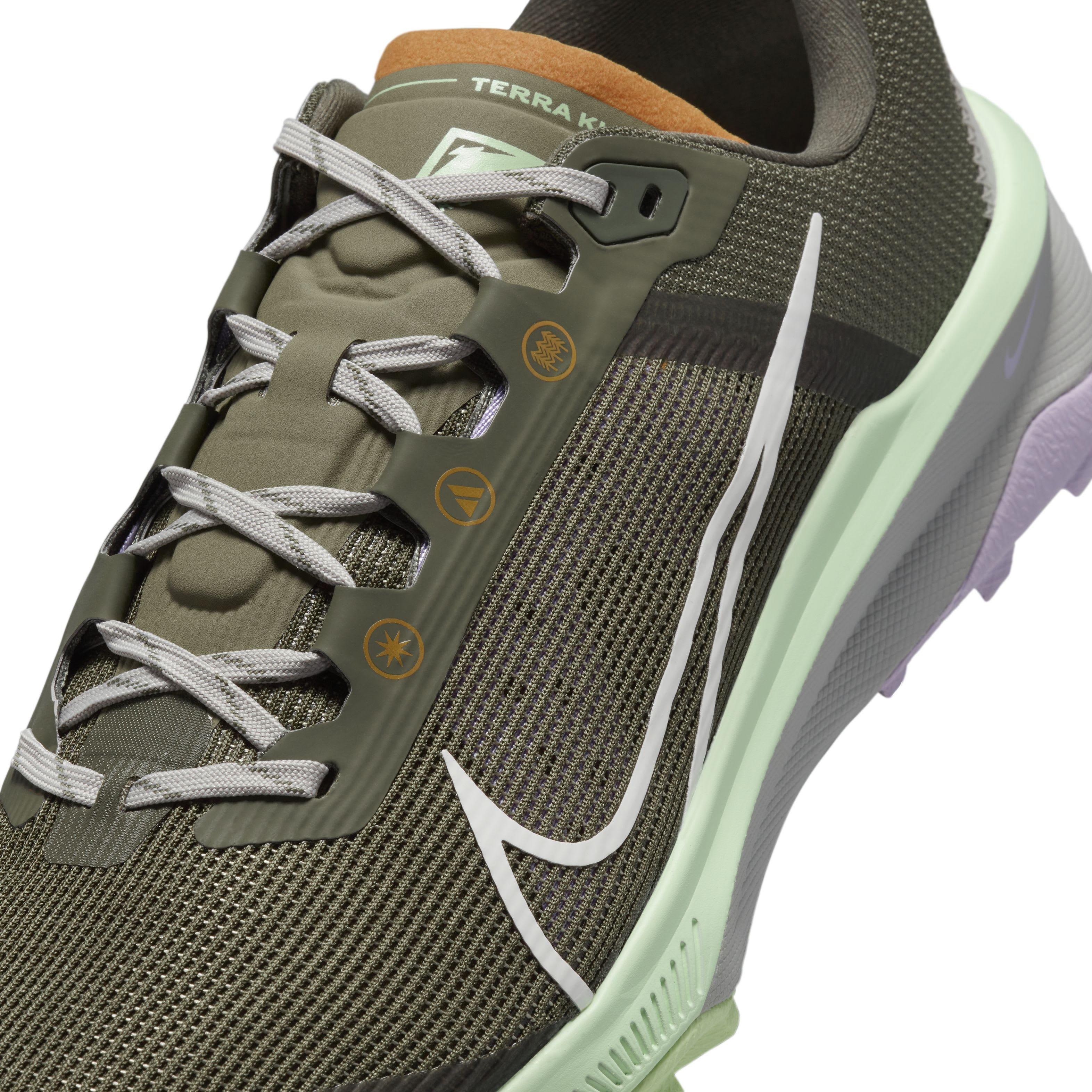 Nike Kiger 9 "Medium Olive/Neutral Olive/Lilac Bloom/Summit White" Men's Trail Running Shoe - MD OLIVE/OLIVE/LILAC/WHITE Thumbnail View 7