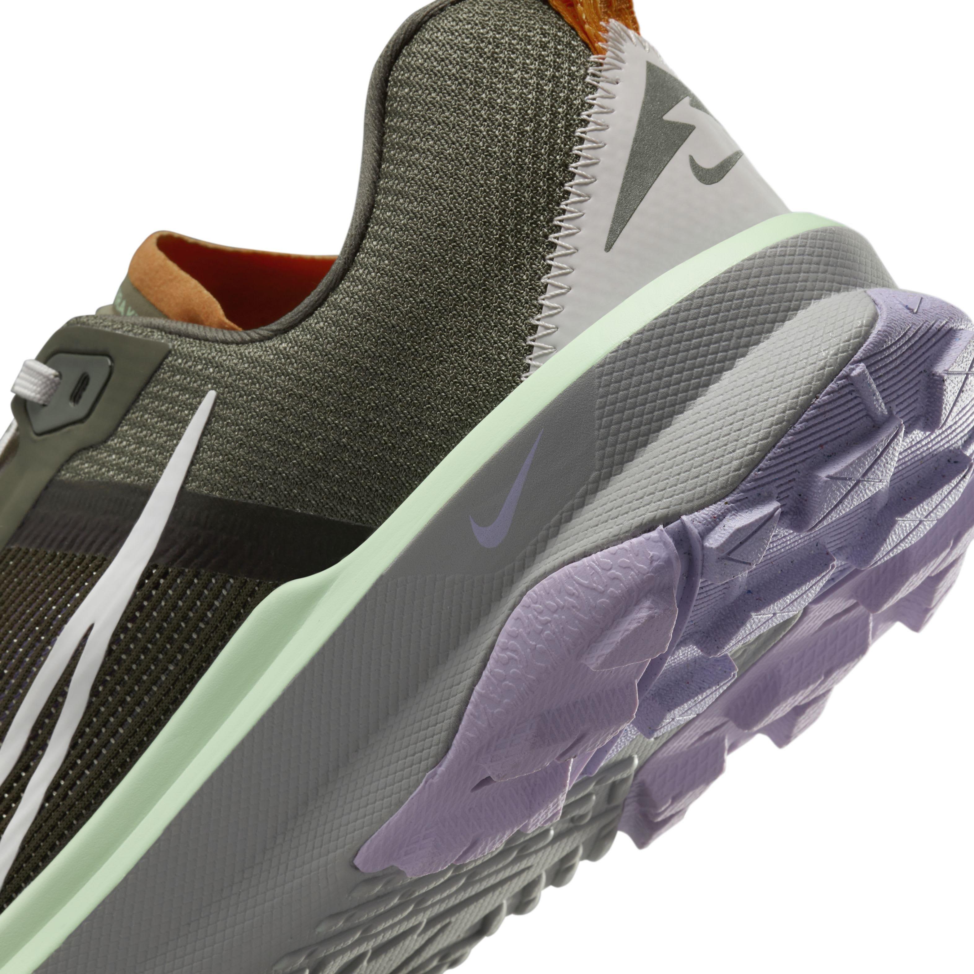 Nike Kiger 9 "Medium Olive/Neutral Olive/Lilac Bloom/Summit White" Men's Trail Running Shoe - MD OLIVE/OLIVE/LILAC/WHITE Thumbnail View 8