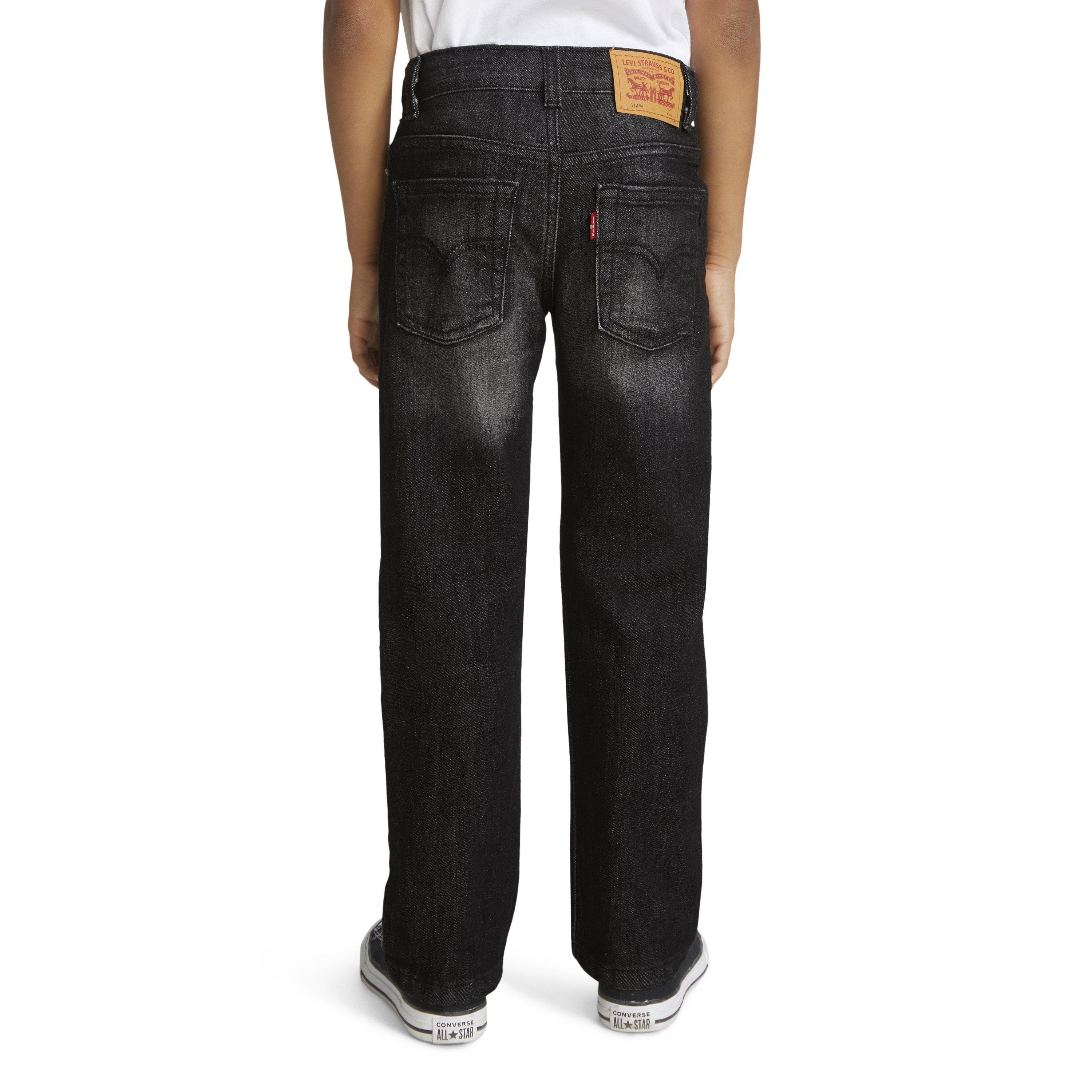 Levi's 514 Straight Fit Little Boys' Dark Grey Wash Denim Jeans
