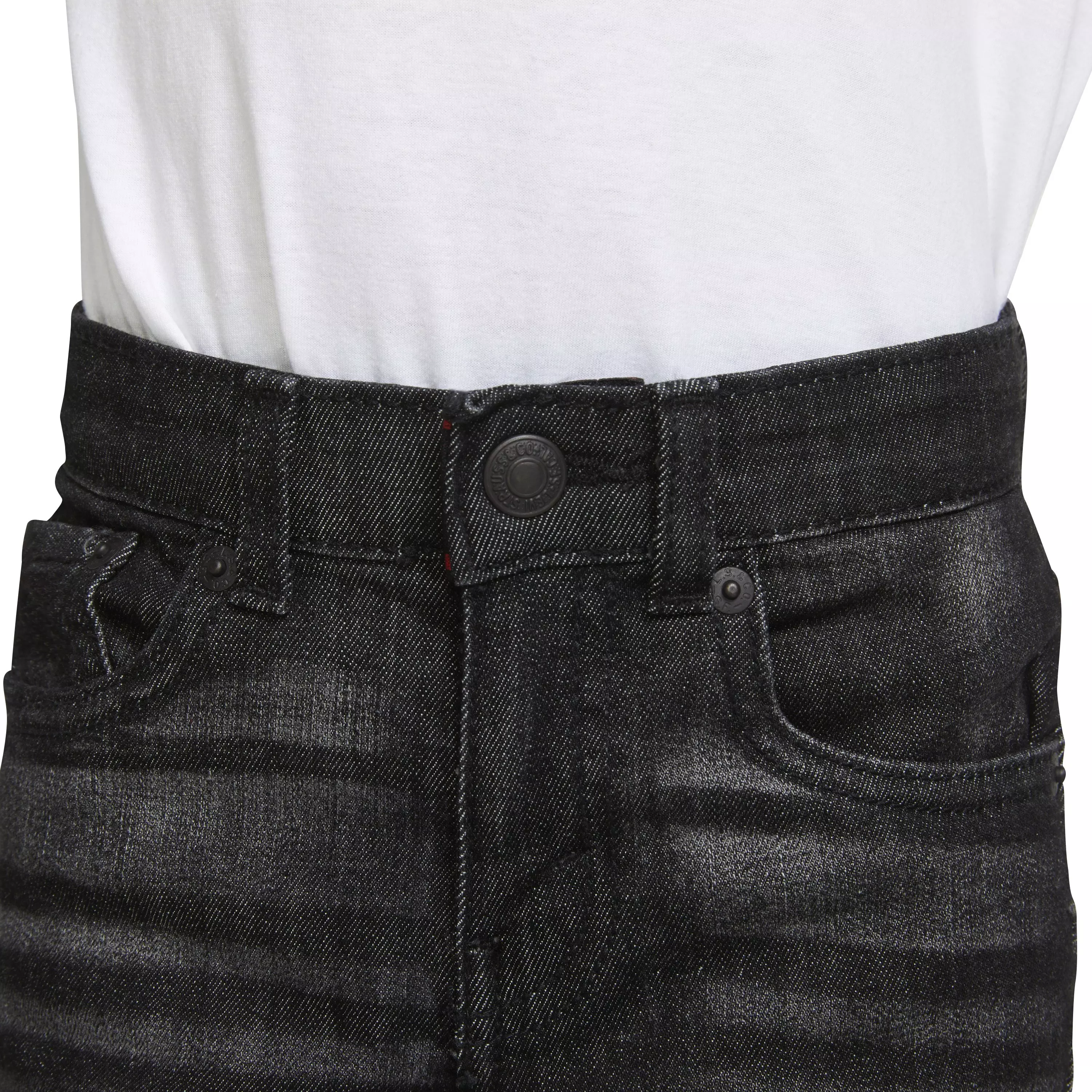 Levi's Little Boys' 514 Straight Fit Dark Grey Wash Denim Jeans - DARK GREY