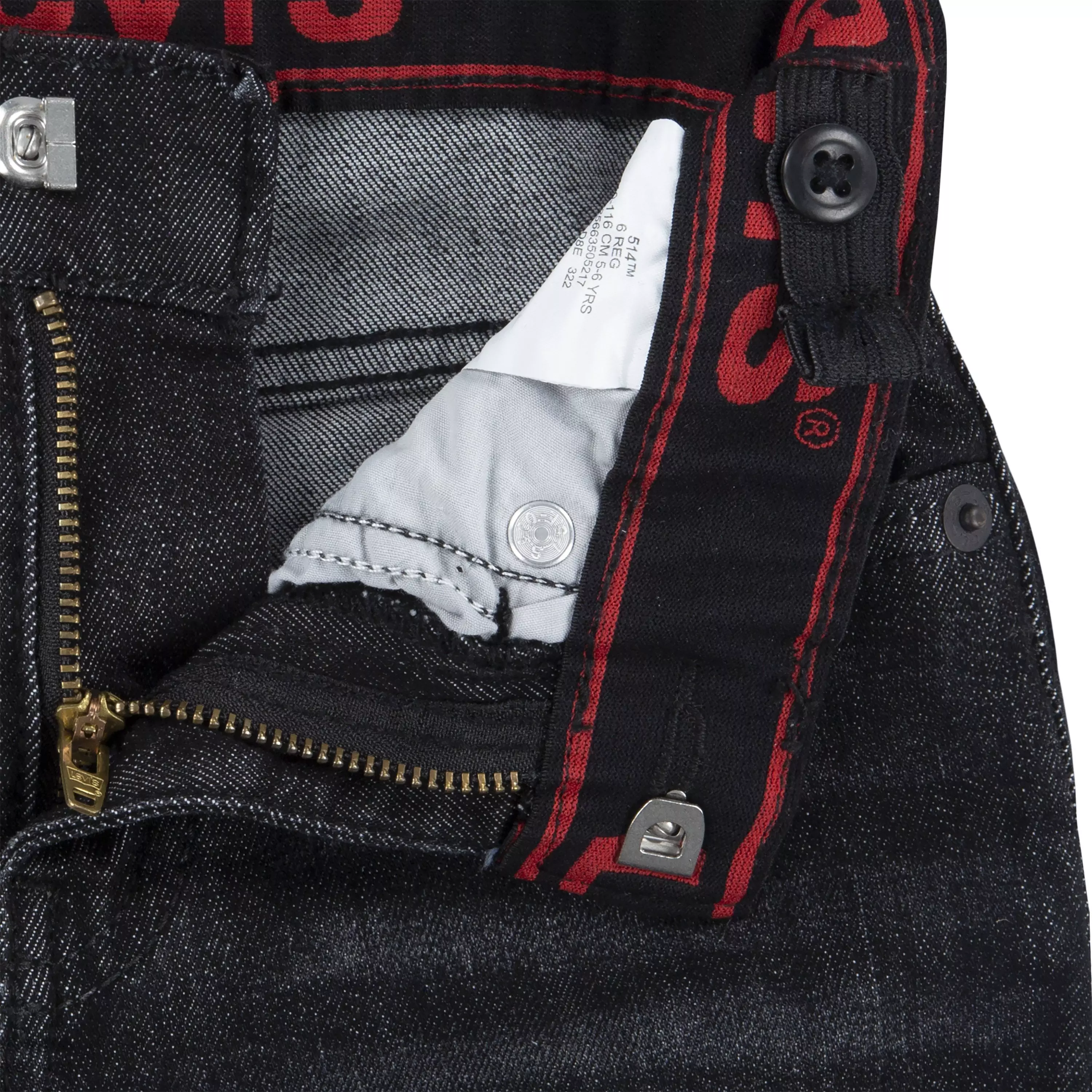 Levi's Little Boys' 514 Straight Fit Dark Grey Wash Denim Jeans - DARK GREY