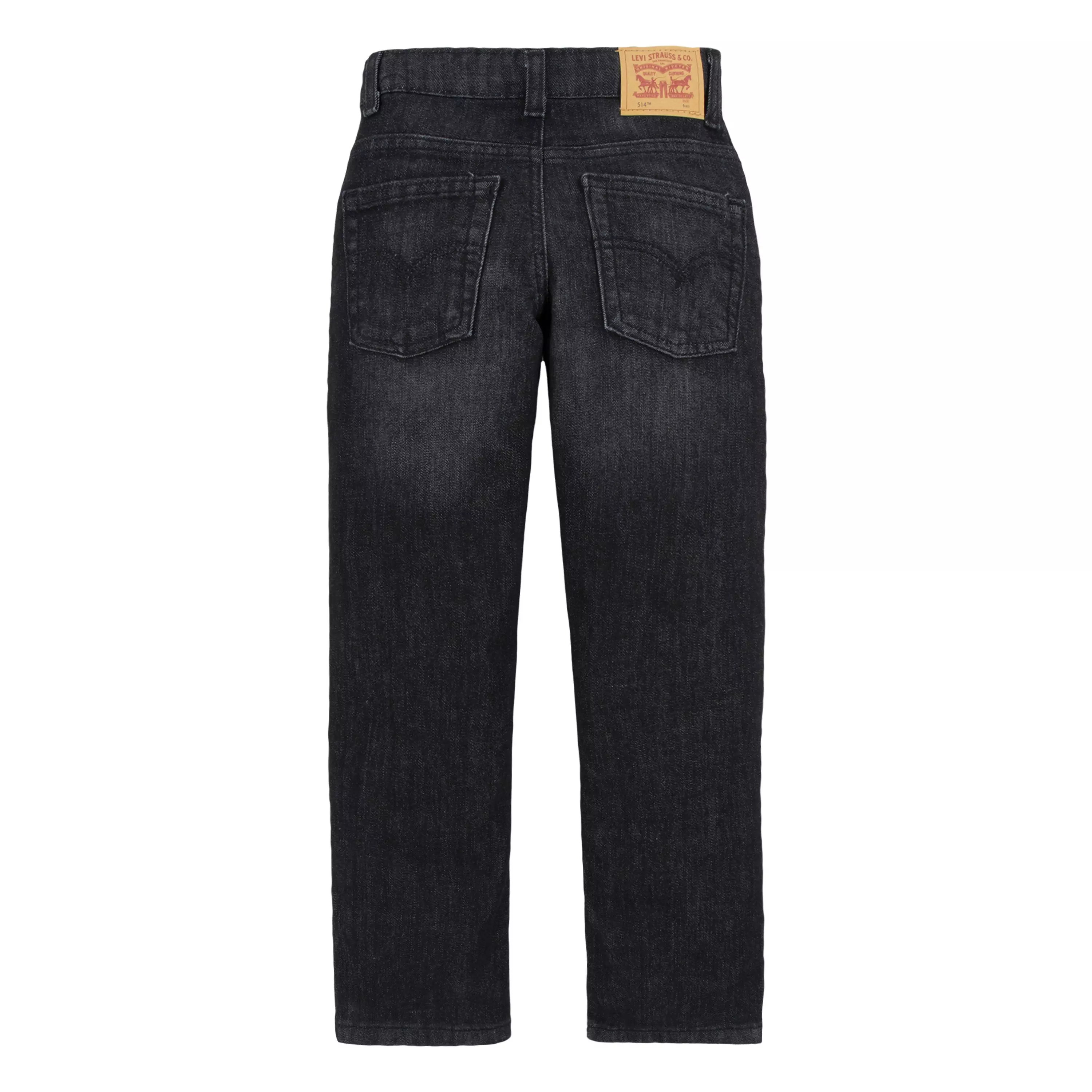 Levi's Little Boys' 514 Straight Fit Dark Grey Wash Denim Jeans - DARK GREY