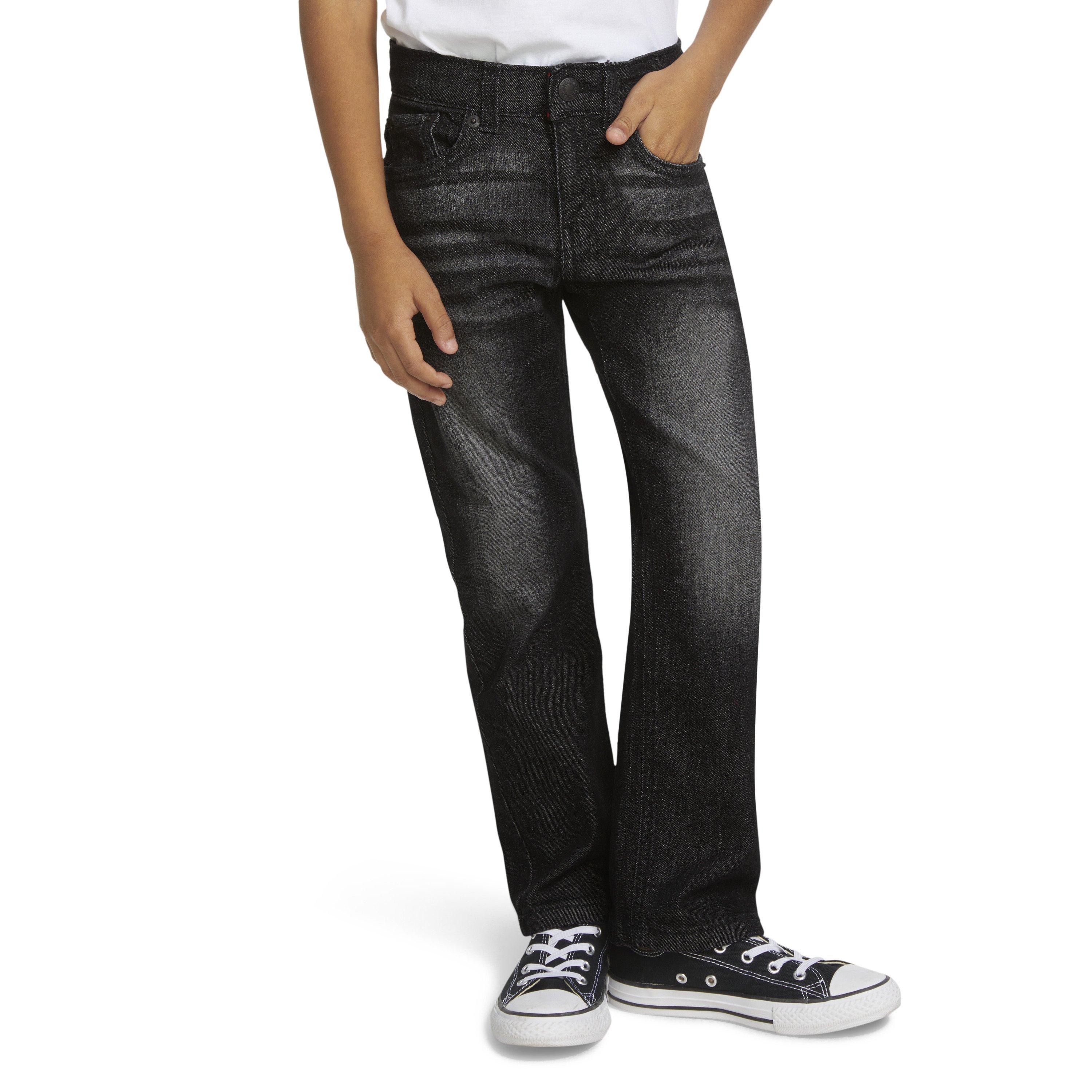 Levi's 514 Straight Fit Little Boys' Dark Grey Wash Denim Jeans