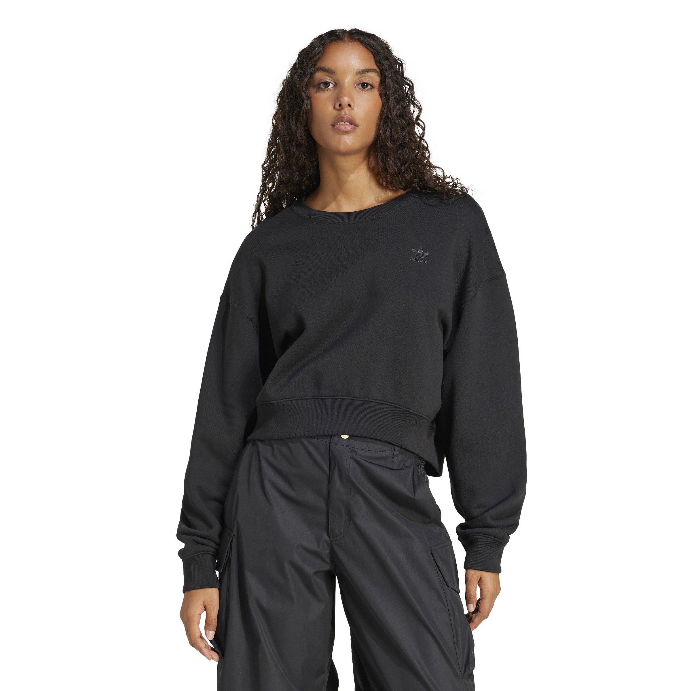 adidas Originals Women's Graphics Crew Sweatshirt -Black - BLACK Thumbnail View 1