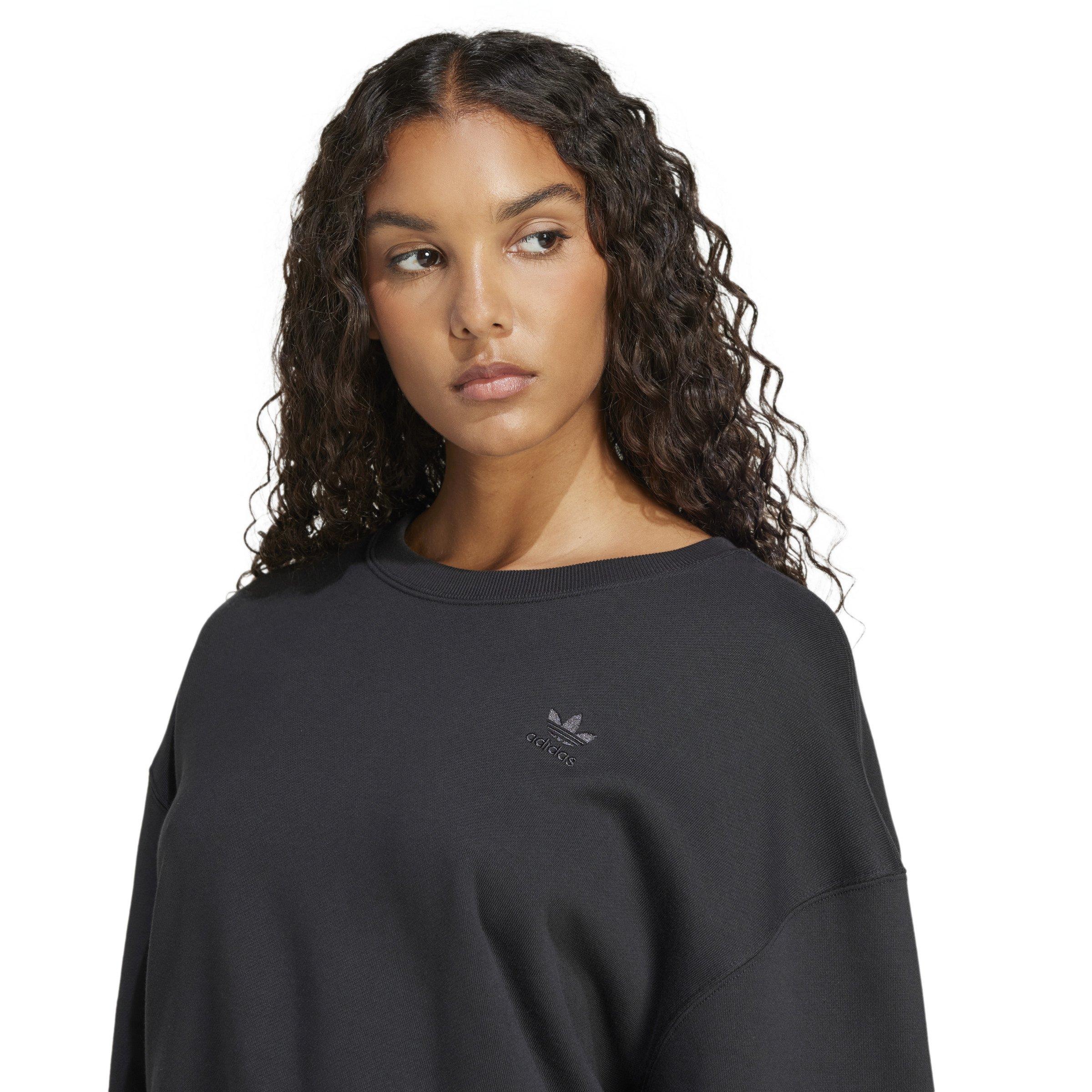 adidas Originals Women's Graphics Crew Sweatshirt -Black - BLACK Thumbnail View 3