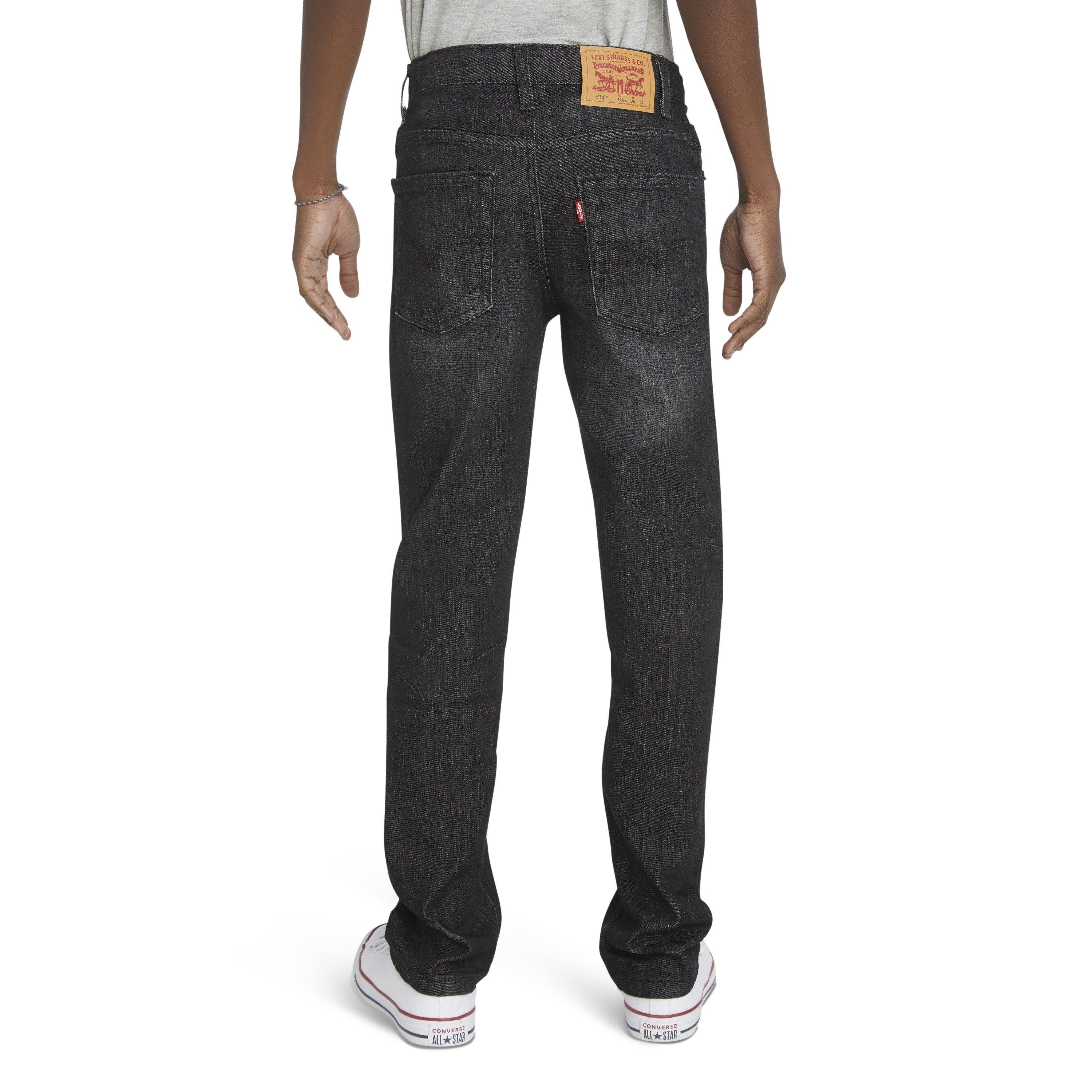 Levi's 514 Straight Fit Big Boys' Dark Grey Wash Denim Jeans