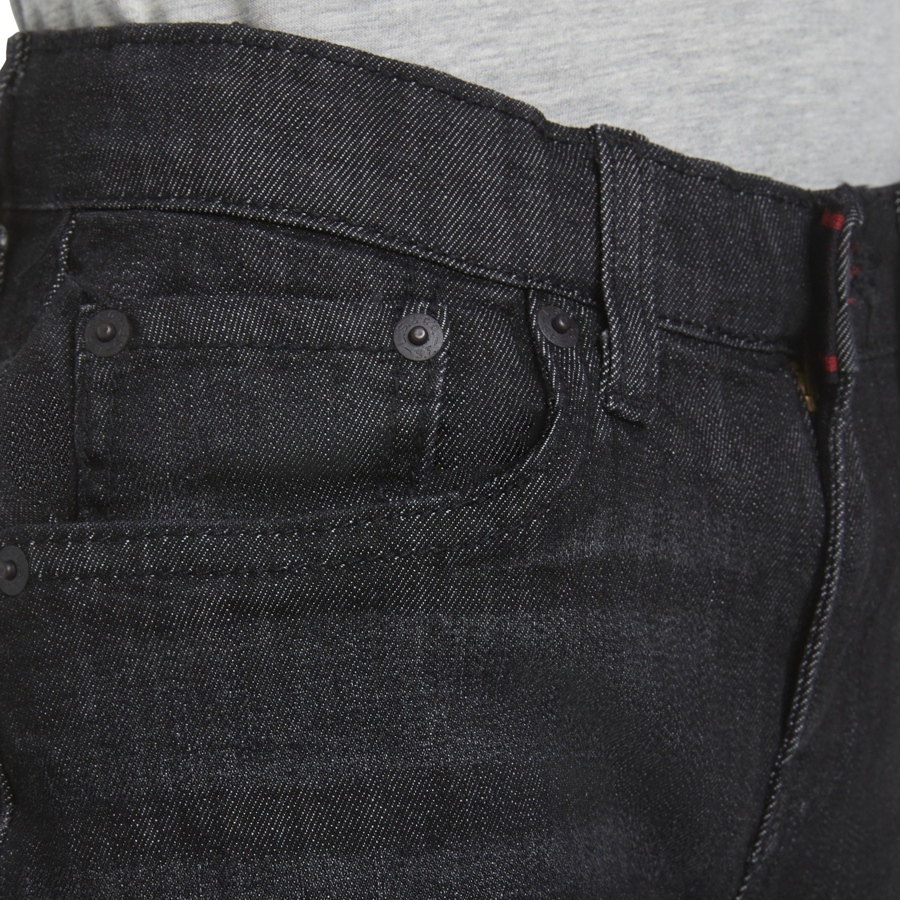 Levi's Big Boys' 514 Straight Fit Dark Grey Wash Denim Jeans - DARK GREY Thumbnail View 5