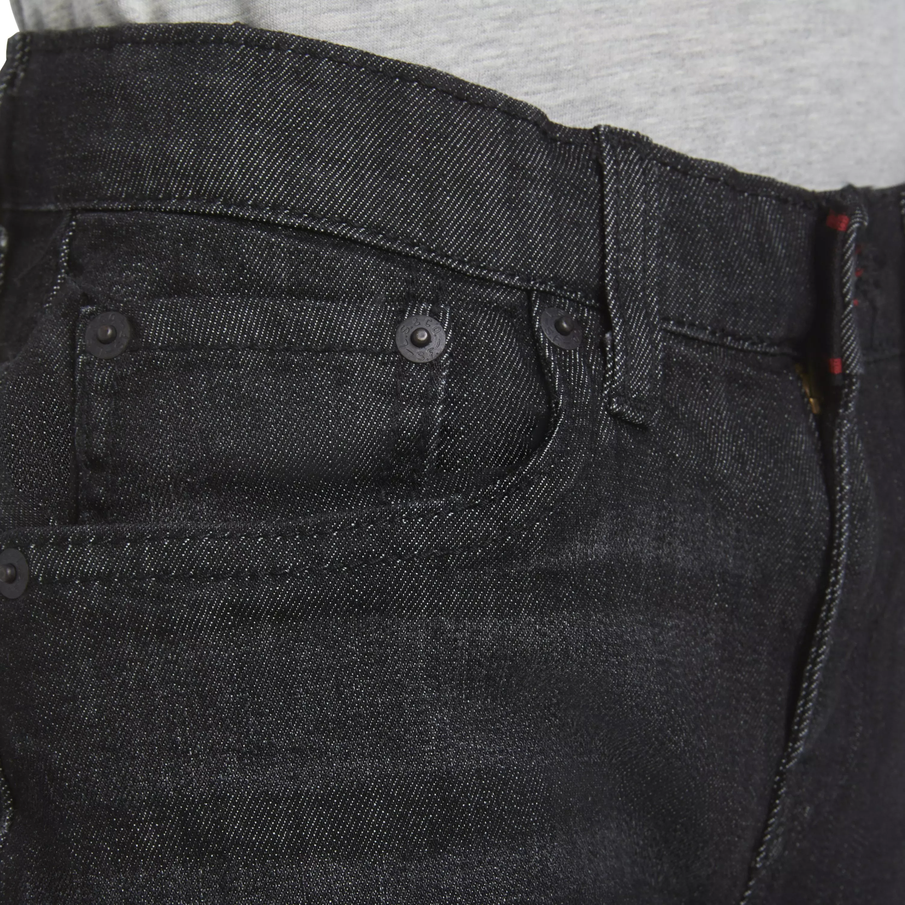 Levi's Big Boys' 514 Straight Fit Dark Grey Wash Denim Jeans - DARK GREY